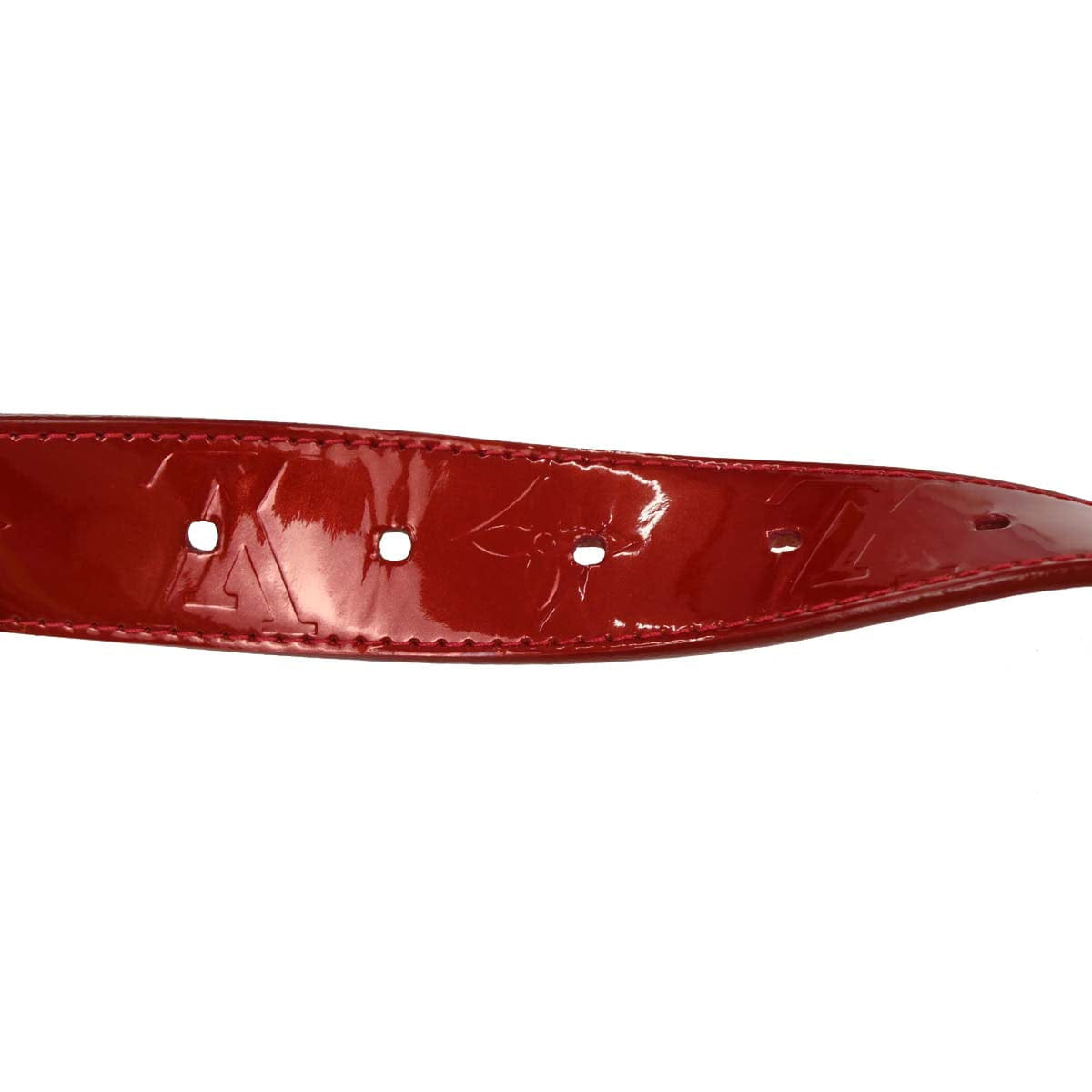 Louis Vuitton Monogram Vernis Red Ceinture Belt M6980U #90/36