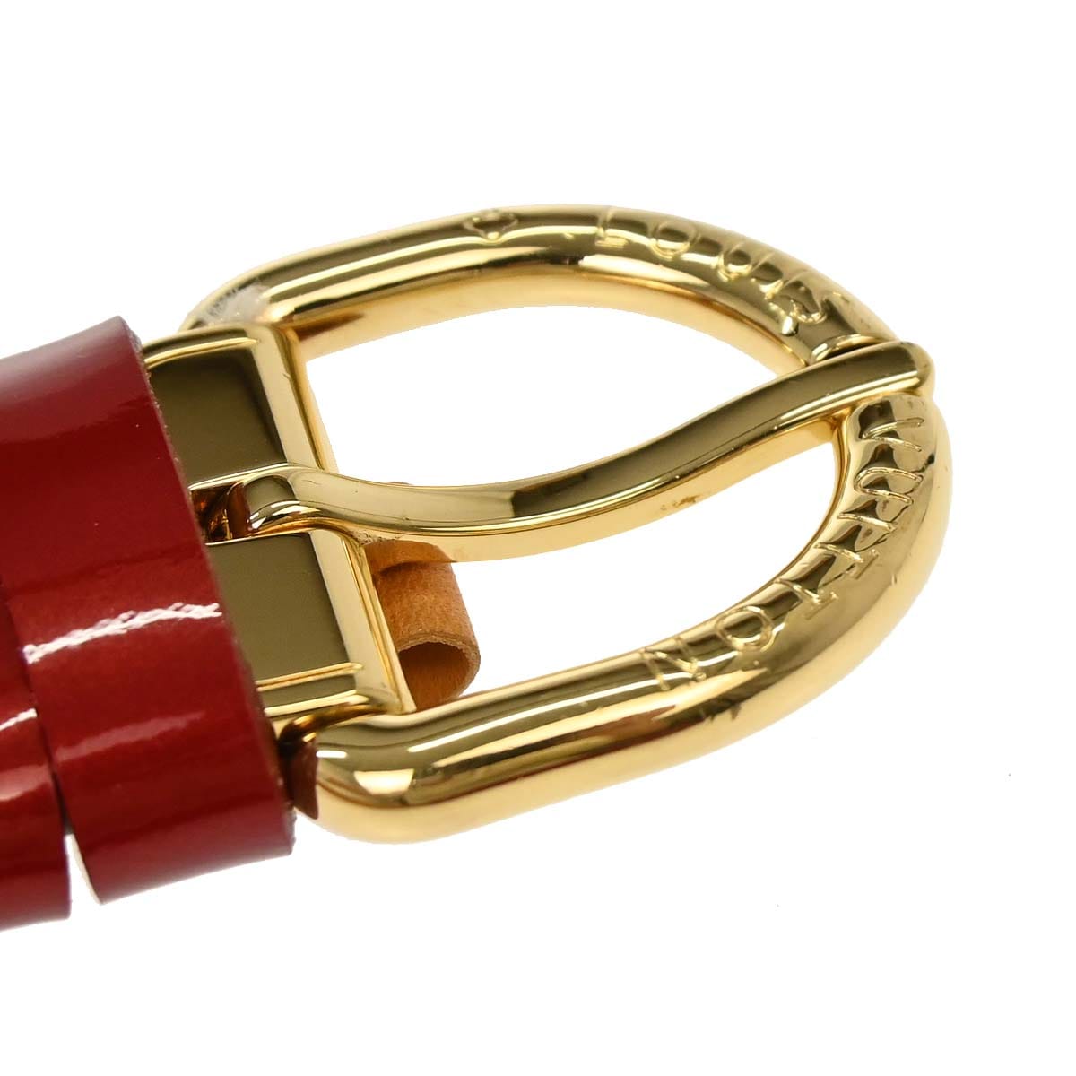 Louis Vuitton Monogram Vernis Red Ceinture Belt M6980U #90/36