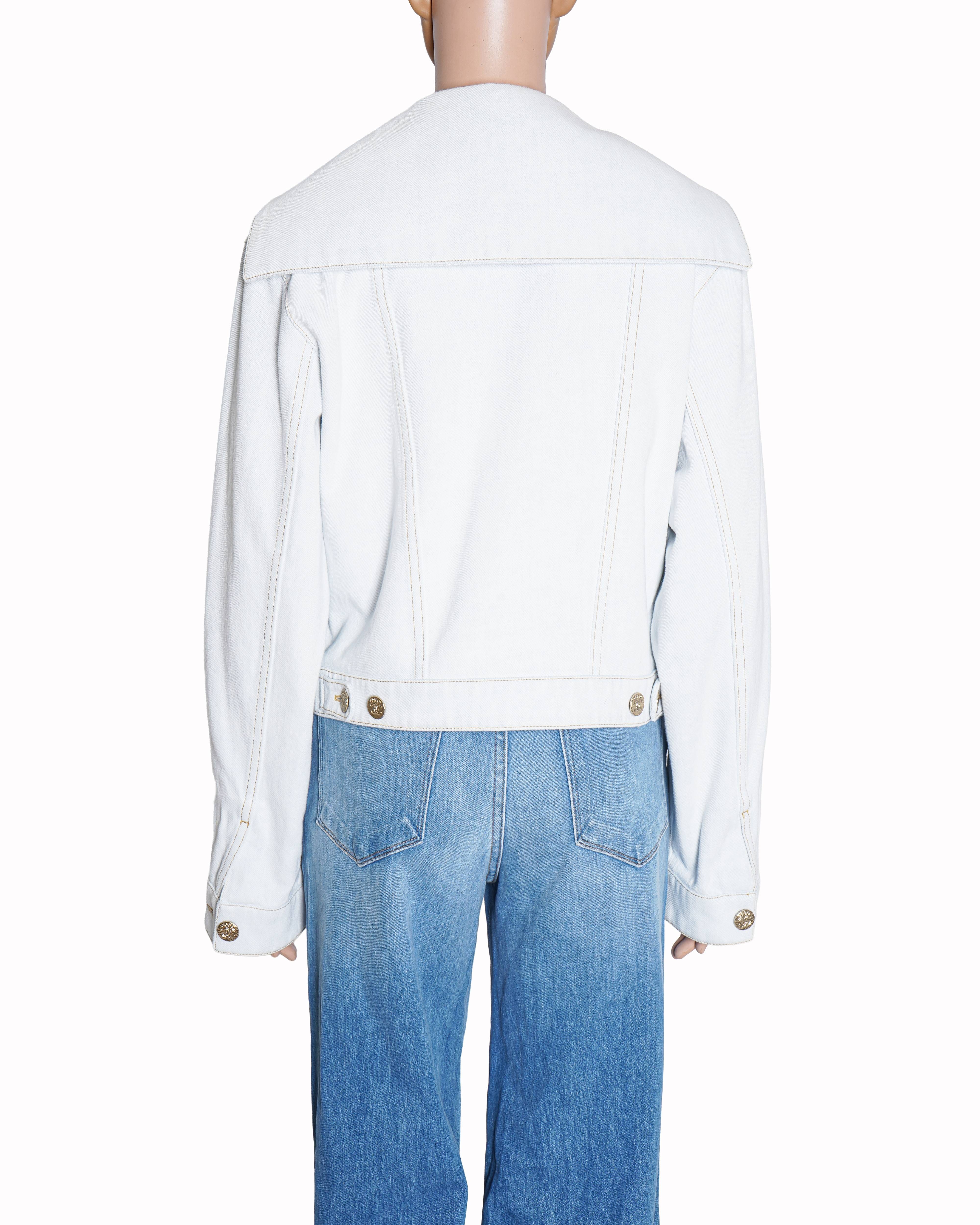 Chanel Sailor Collar Denim Jacket