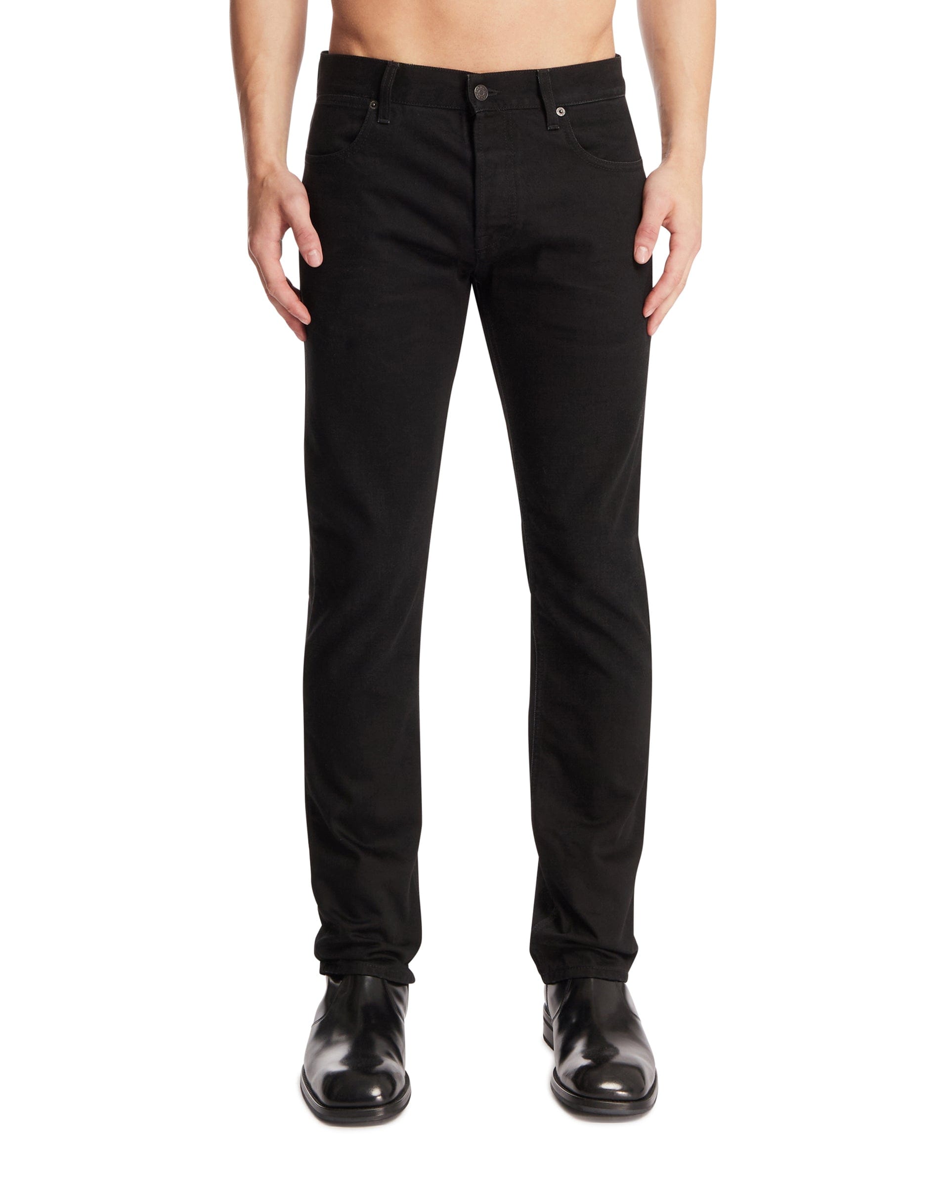 Gucci Pantaloni In Denim Neri