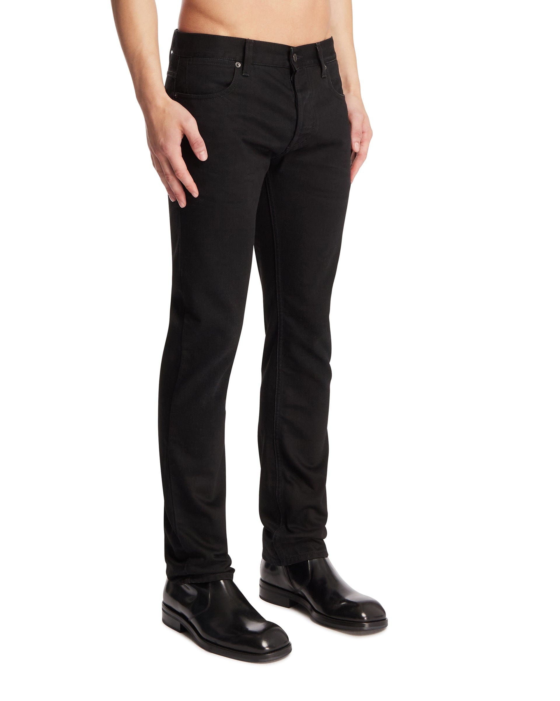 Gucci Pantaloni In Denim Neri