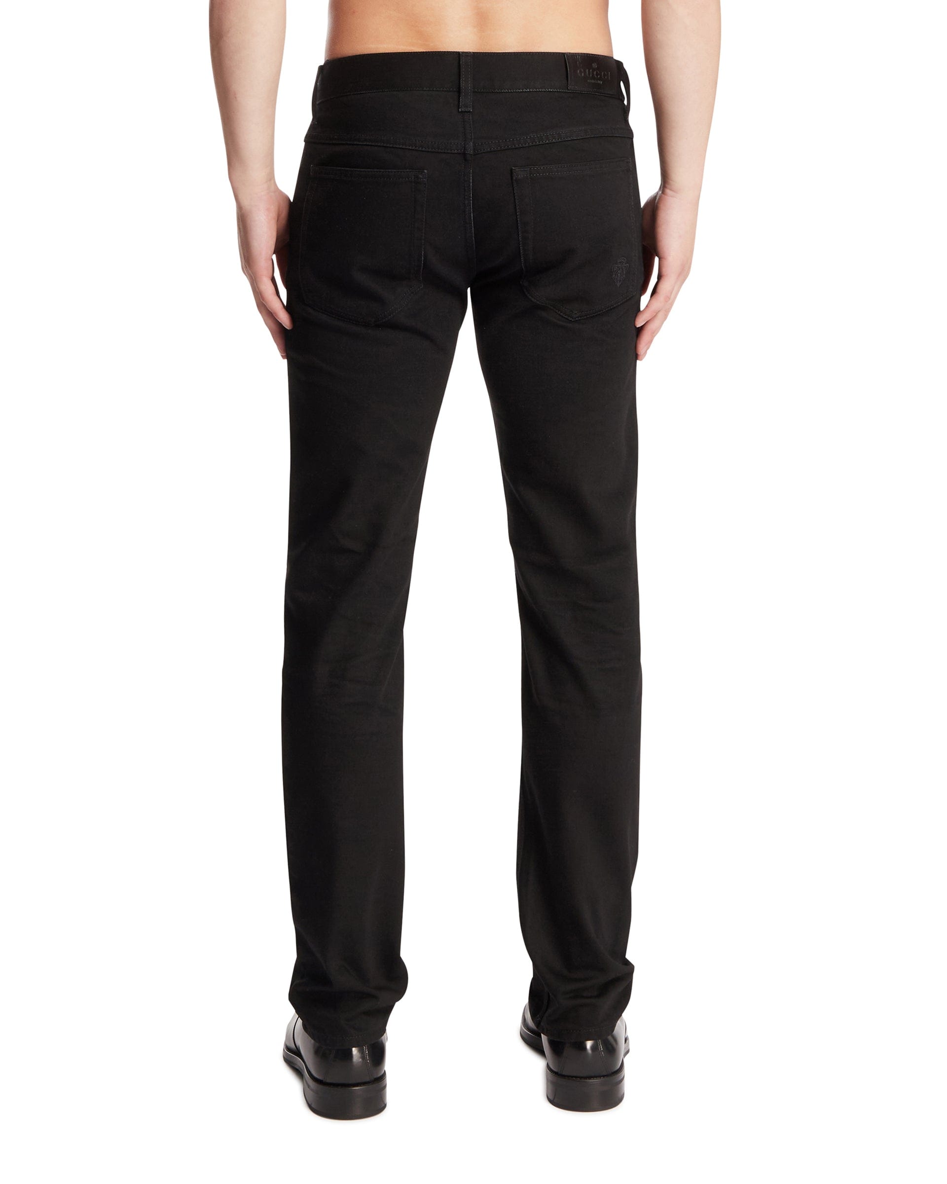 Gucci Pantaloni In Denim Neri