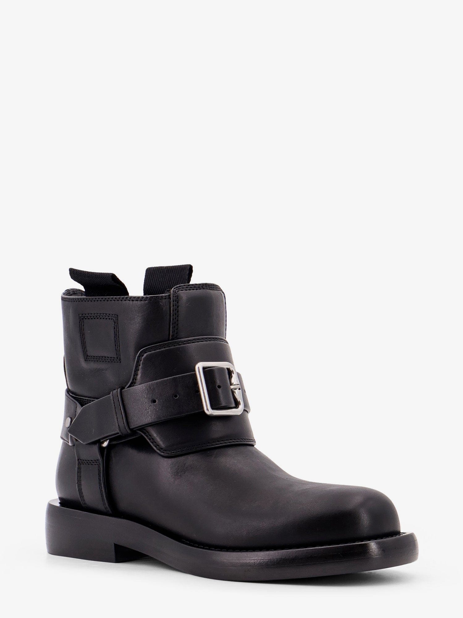 Burberry Cobble leather boots with strap