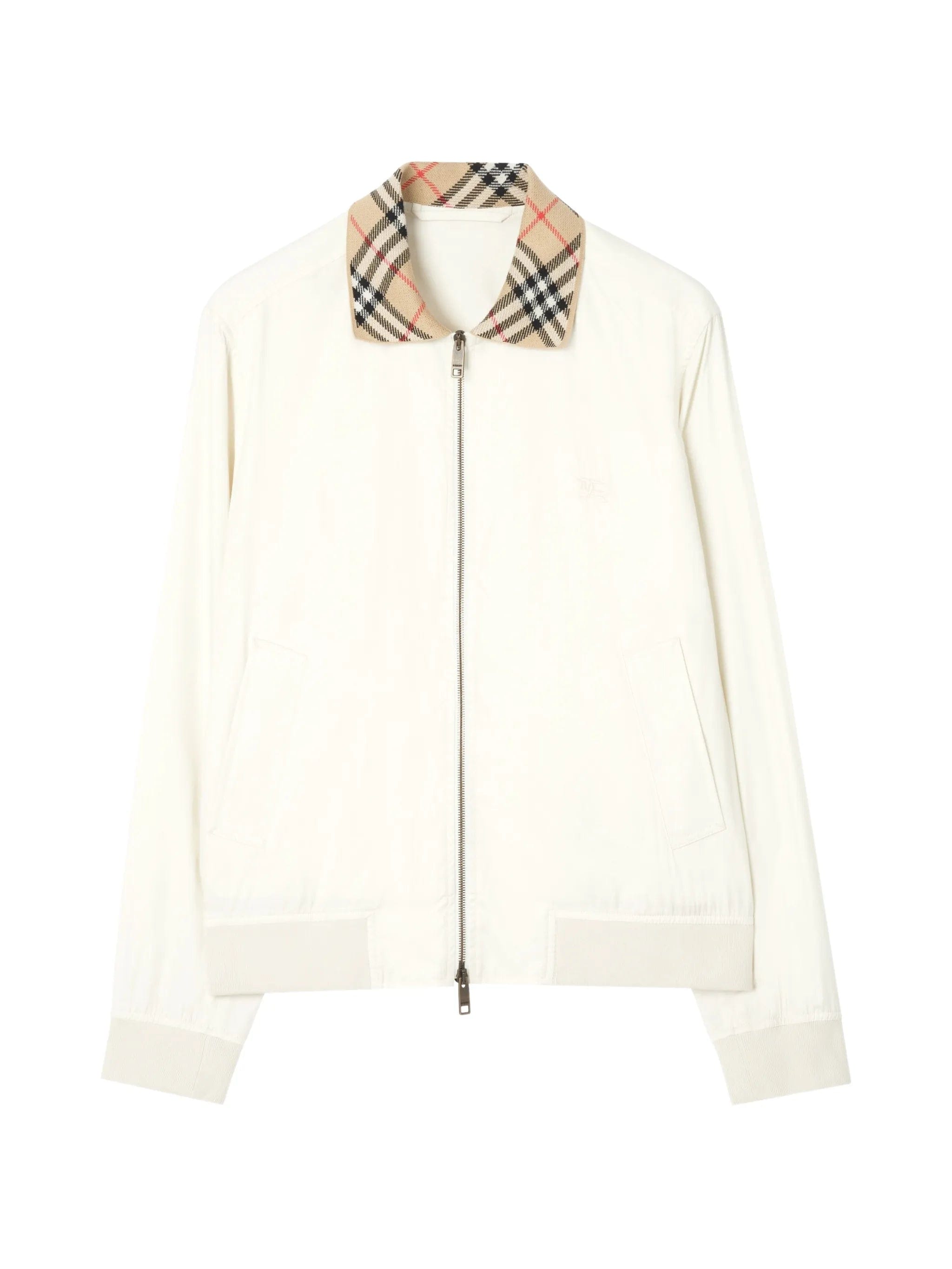 Burberry Gabardine Glenfields Bomber Jacket