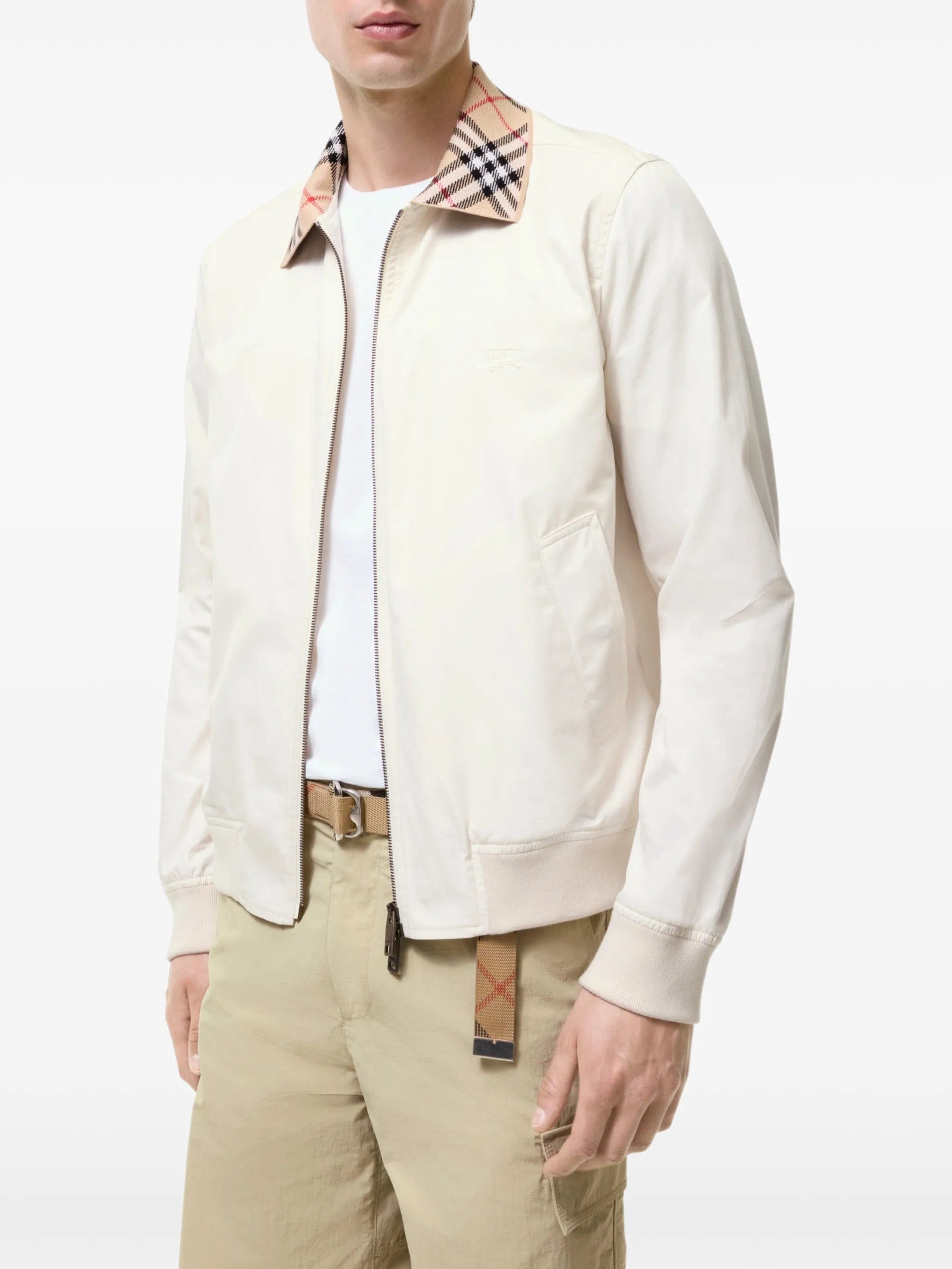 Burberry Gabardine Glenfields Bomber Jacket