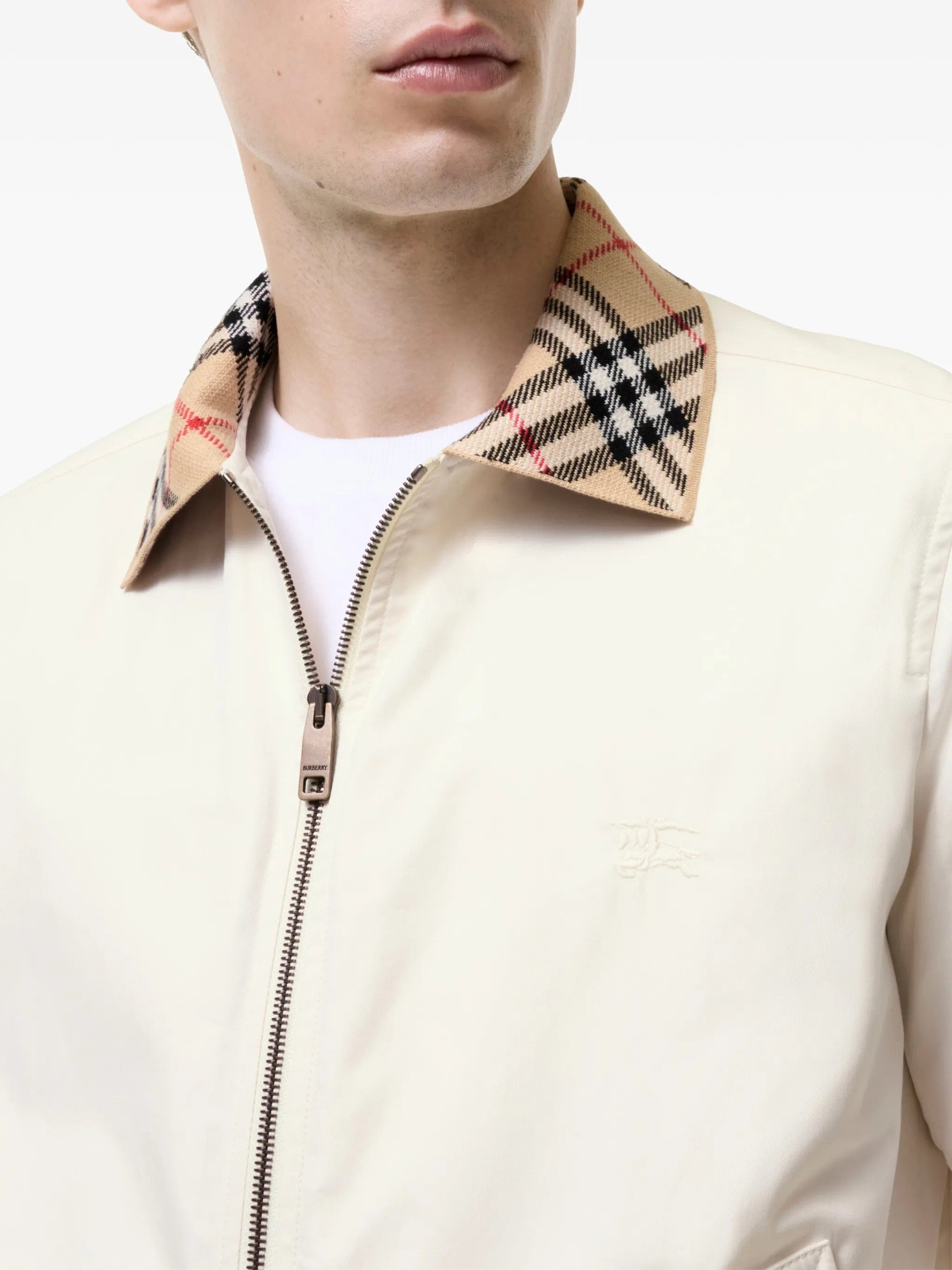 Burberry Gabardine Glenfields Bomber Jacket