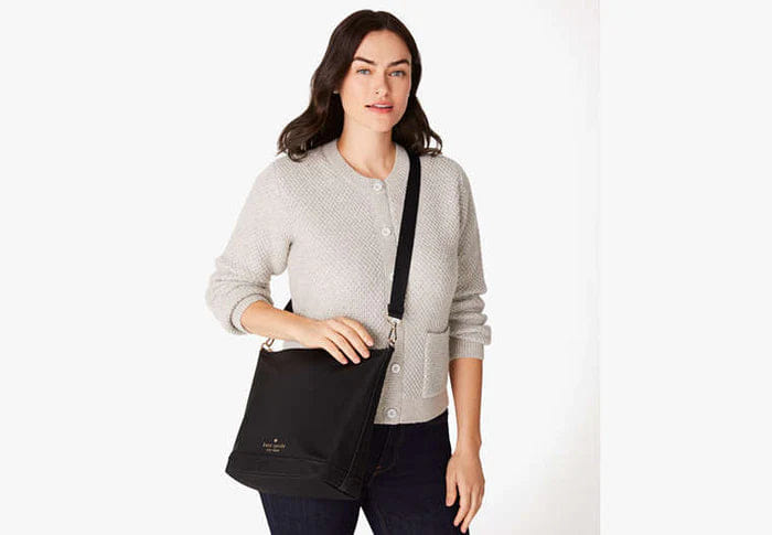 Kate Spade Chelsea Large Duffle Crossbody Bag Black