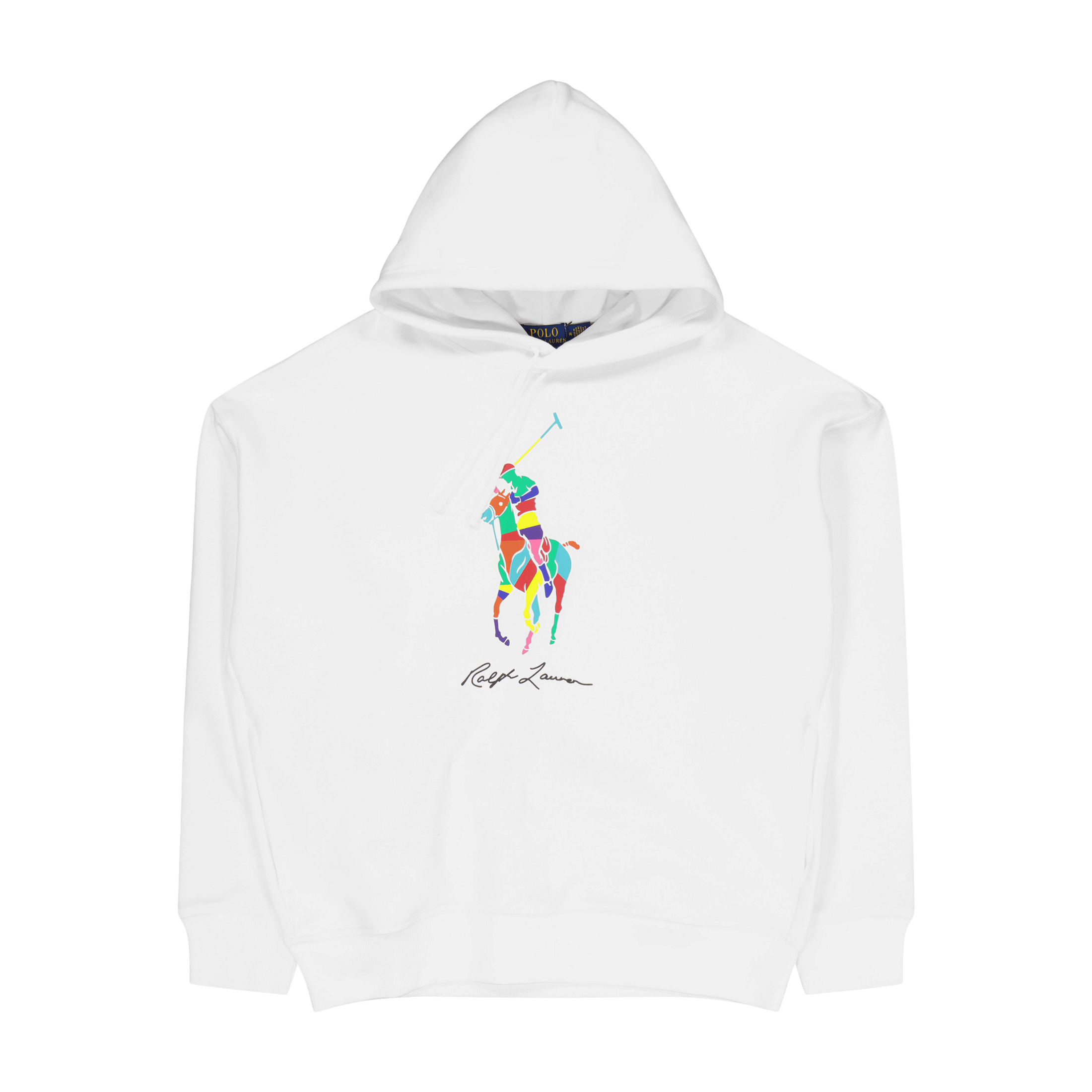 Polo Ralph Lauren Big Fit Big Pony Fleece Hoodie White