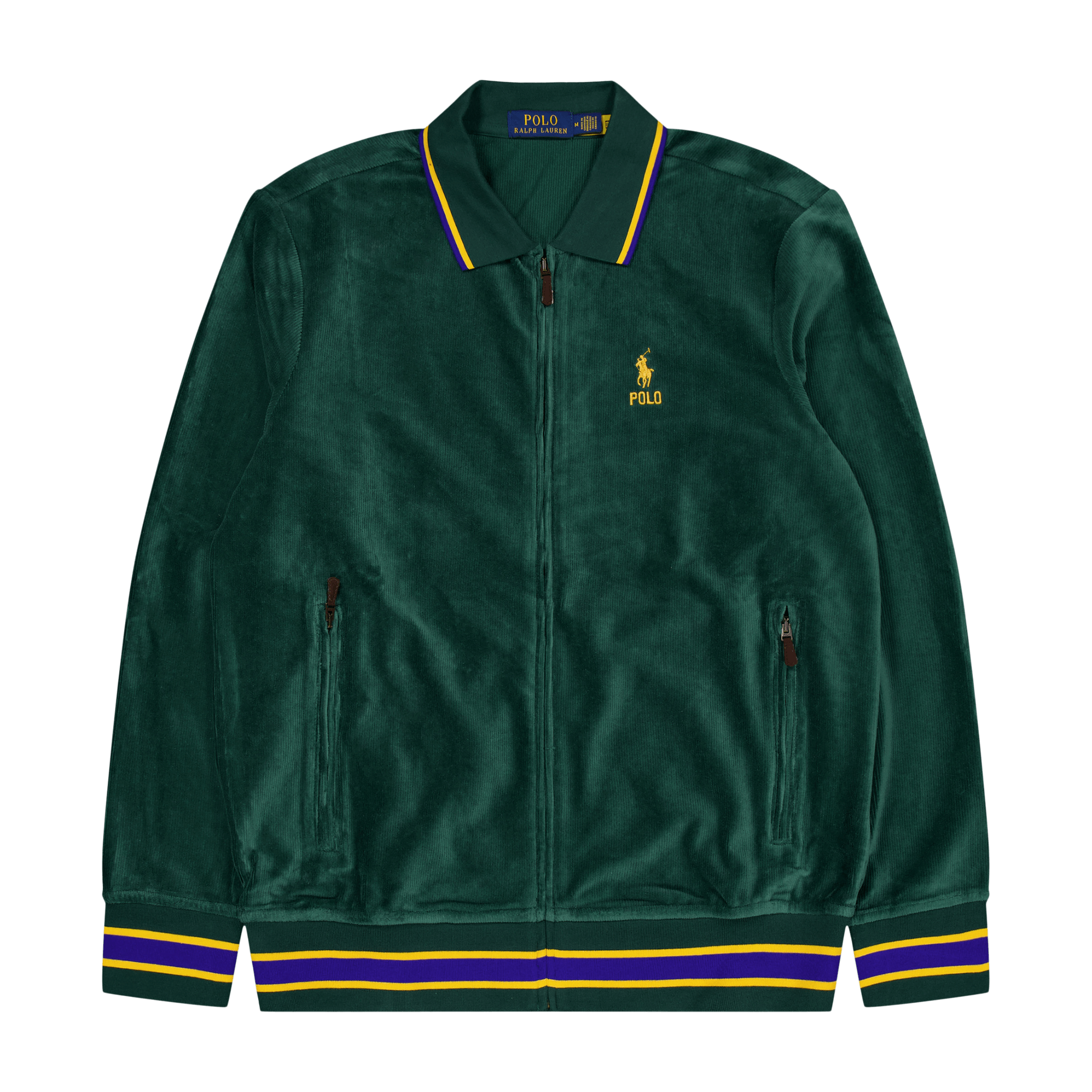 Polo Ralph Lauren Corduroy Full Zip Track Jacket 001 Moss Agate