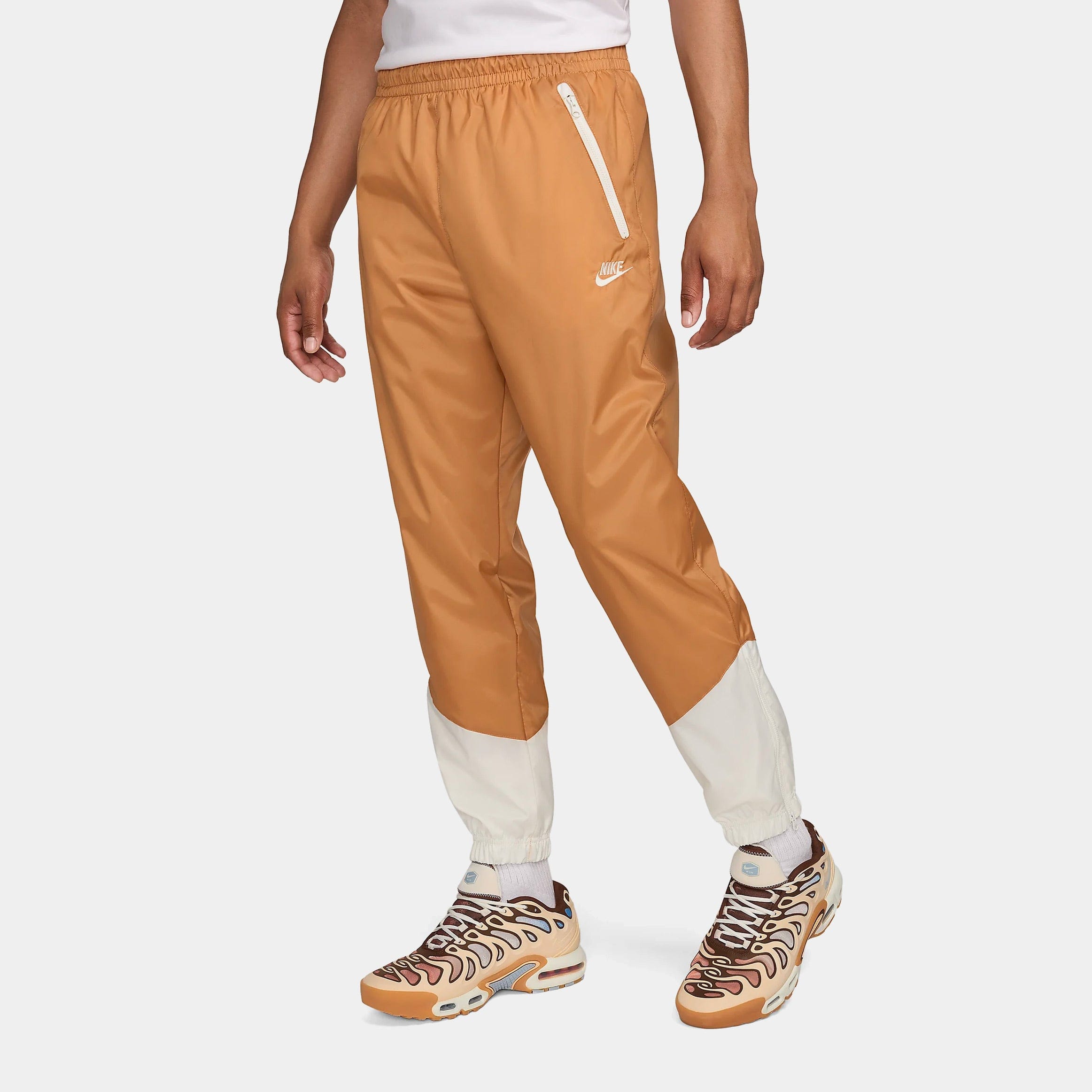 Nike NSW Woven Lined Mens Pants (Brown/White)