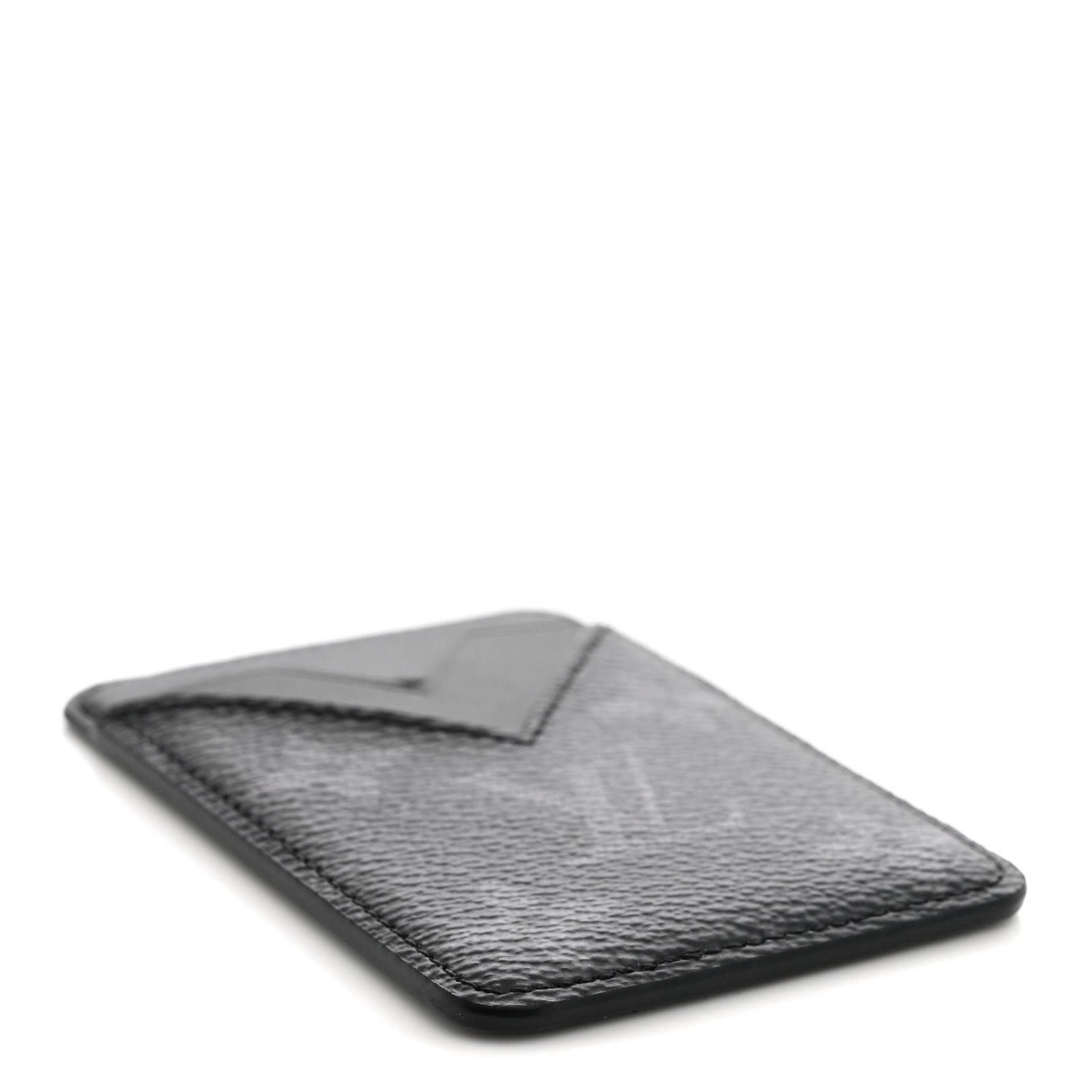Louis Vuitton Monogram Eclipse Magnetic Card Holder Black