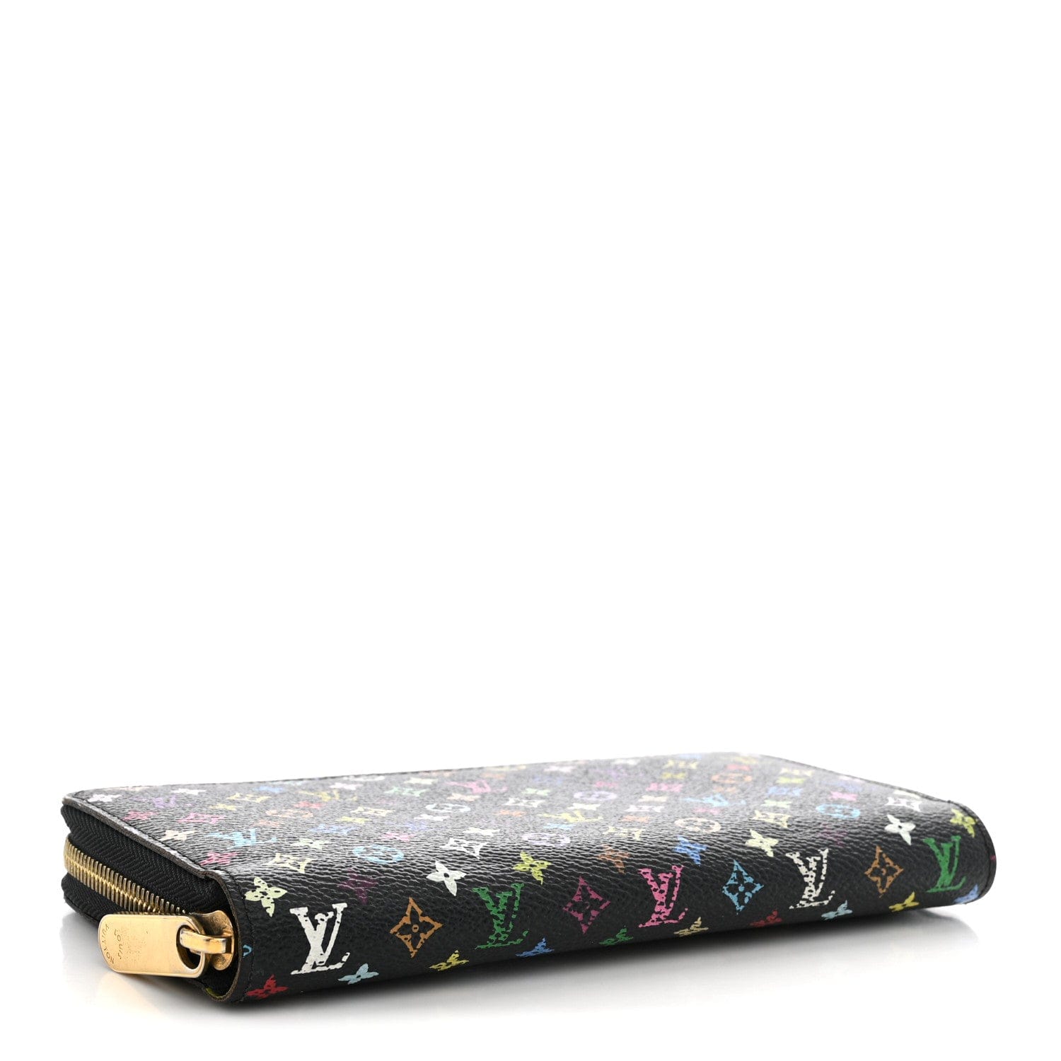 Louis Vuitton Monogram Multicolor Zippy Wallet Black Pistachio