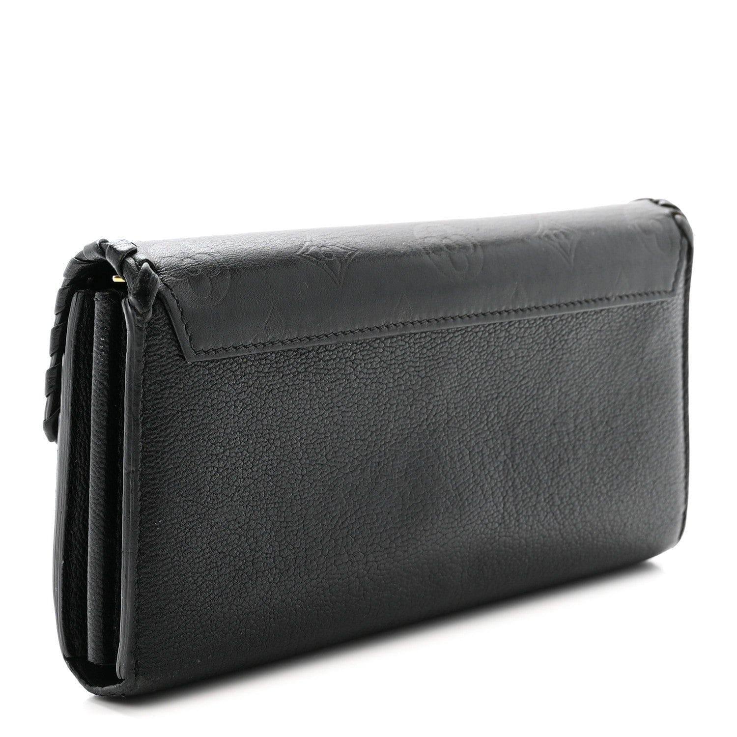 Louis Vuitton Monogram Cuir Plume Very Wallet Black
