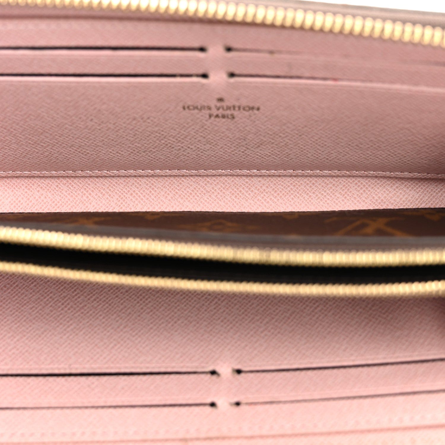 Louis Vuitton Monogram Clemence Wallet Rose Ballerine