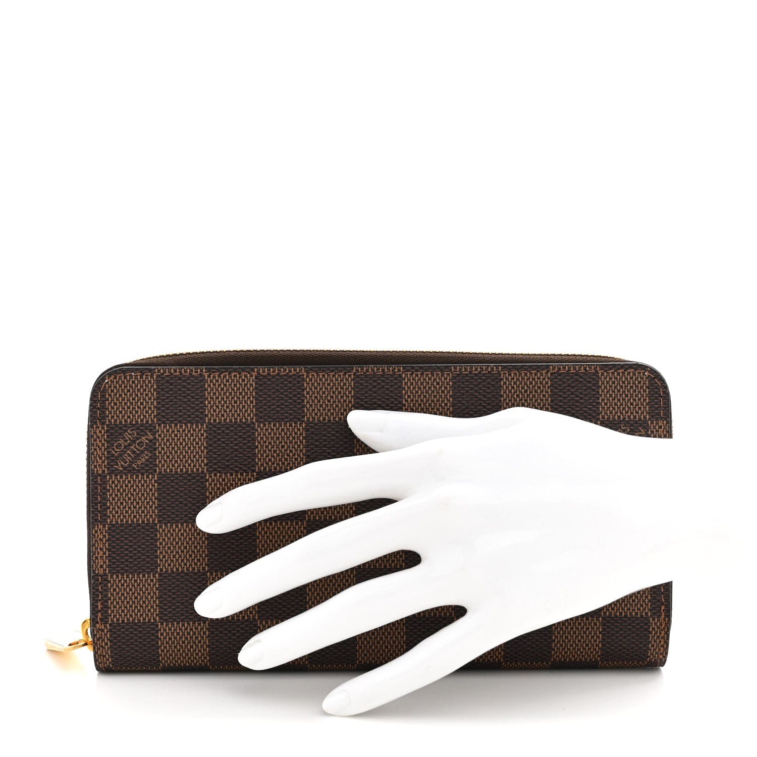 Louis Vuitton Damier Ebene Zippy Wallet Rose Ballerine