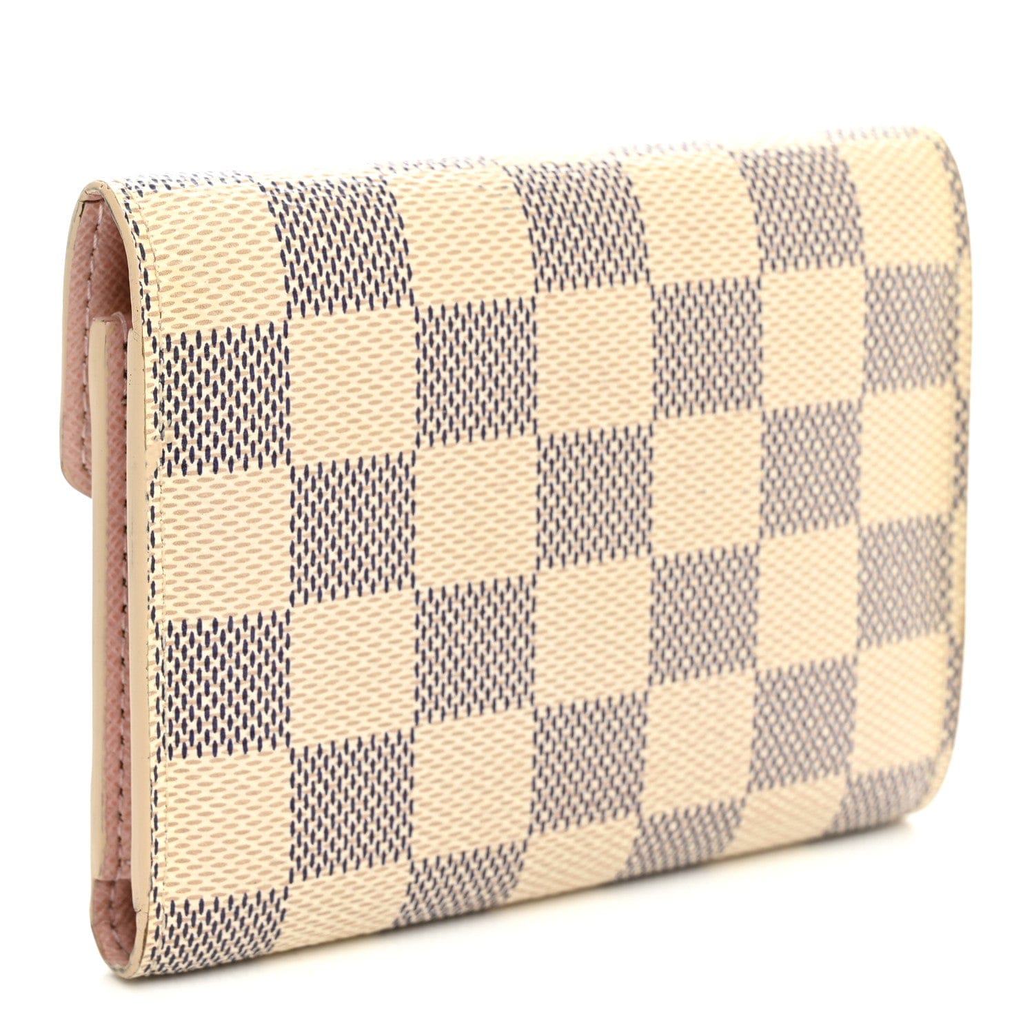 Louis Vuitton Damier Azur Victorine Wallet Rose Ballerine