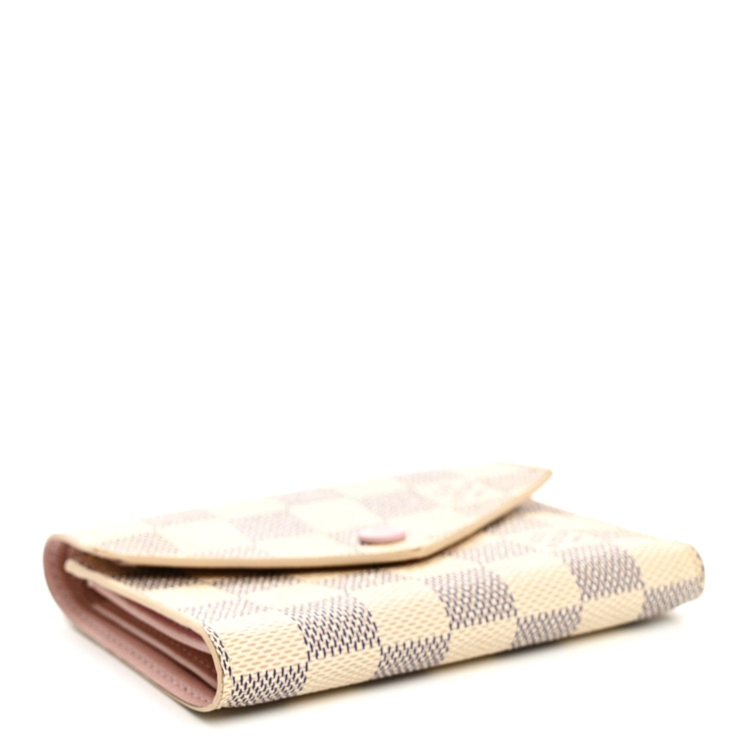Louis Vuitton Damier Azur Victorine Wallet Rose Ballerine