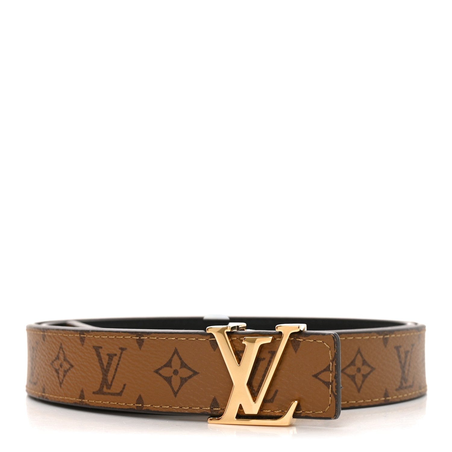 Louis Vuitton Reverse Monogram 35 mm LV Initiales Reversible Belt 90 36 Black