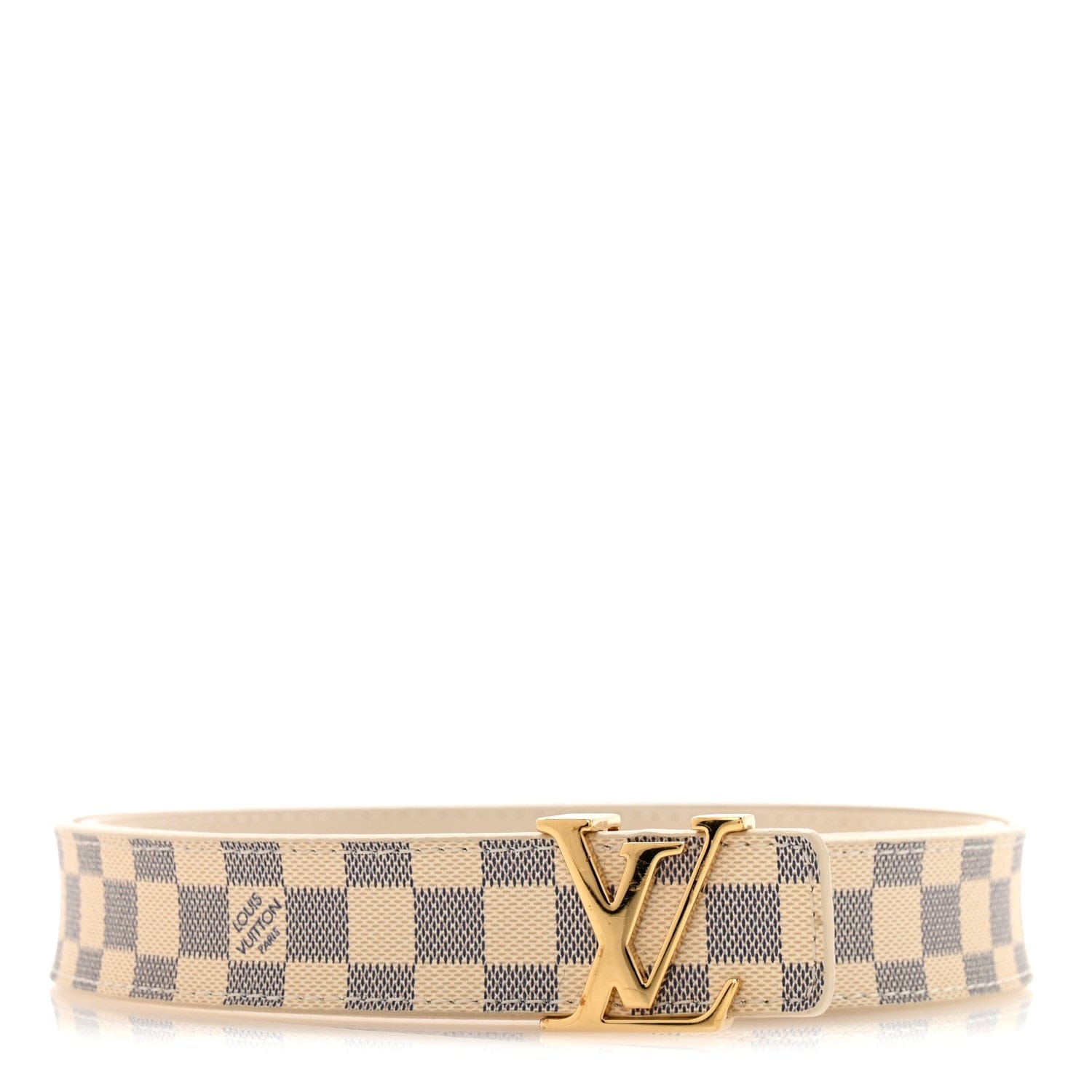Louis Vuitton Damier Azur LV Initiales Belt 80 32