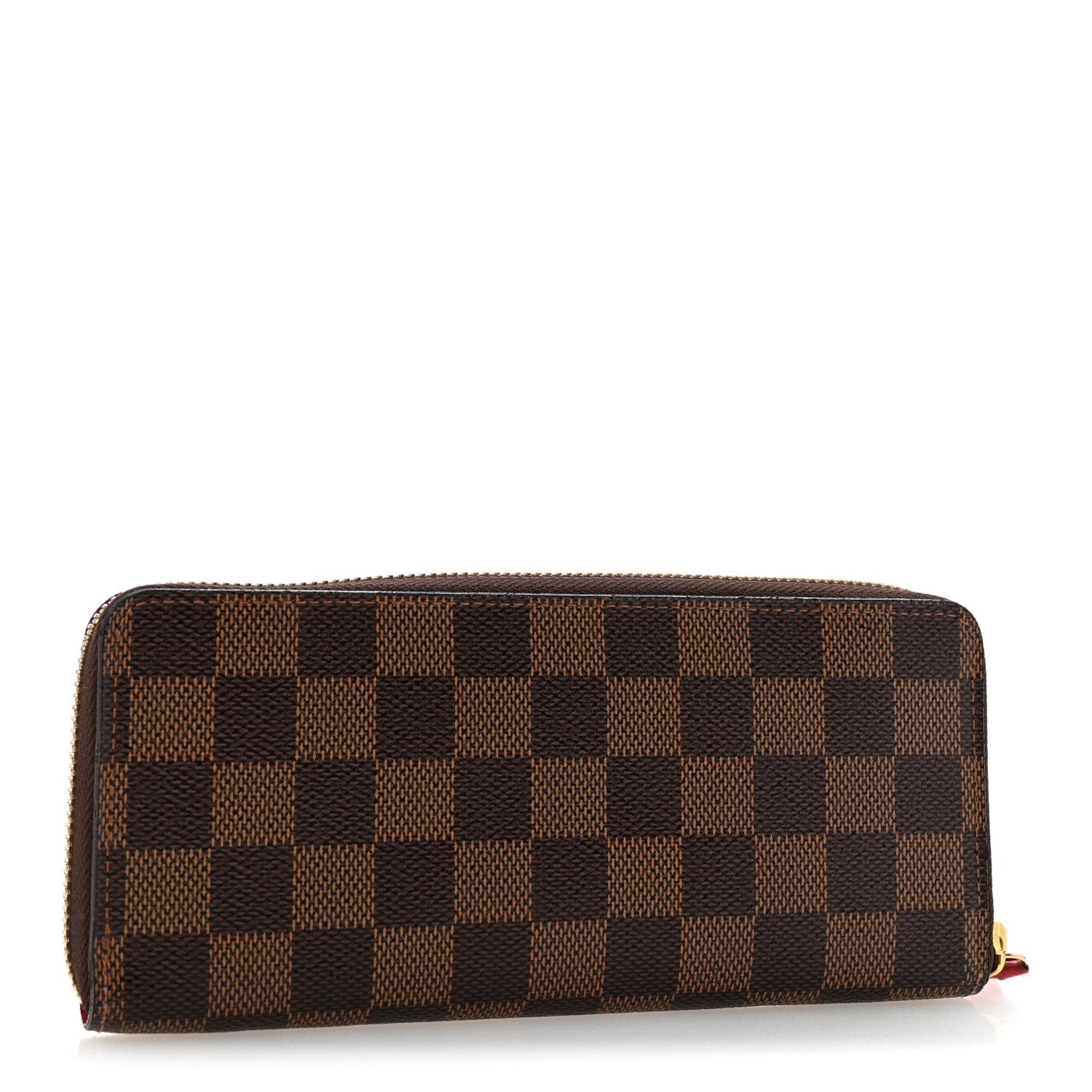 Louis Vuitton Damier Ebene Clemence Wallet Cherry