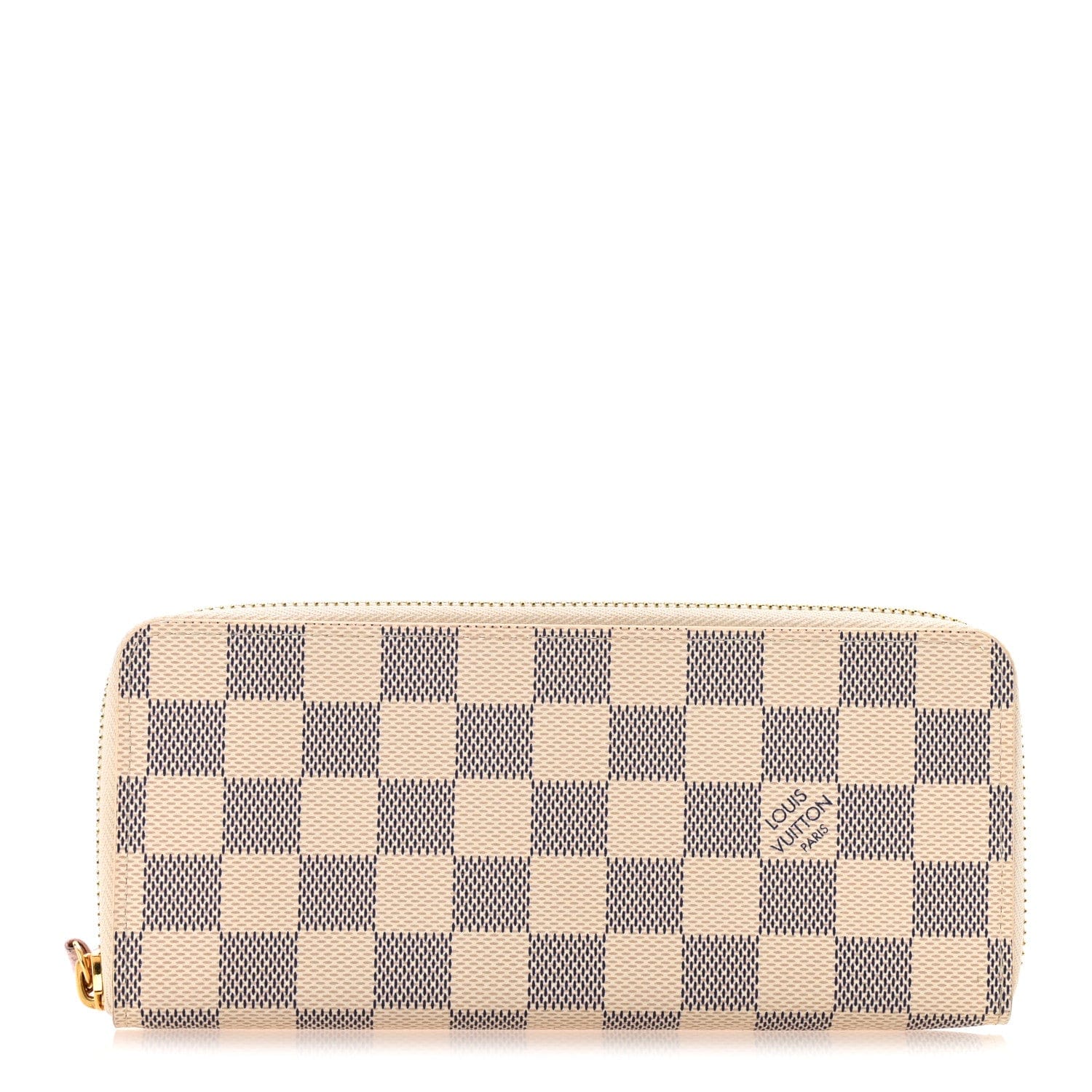 Louis Vuitton Damier Azur Clemence Wallet Rose Ballerine