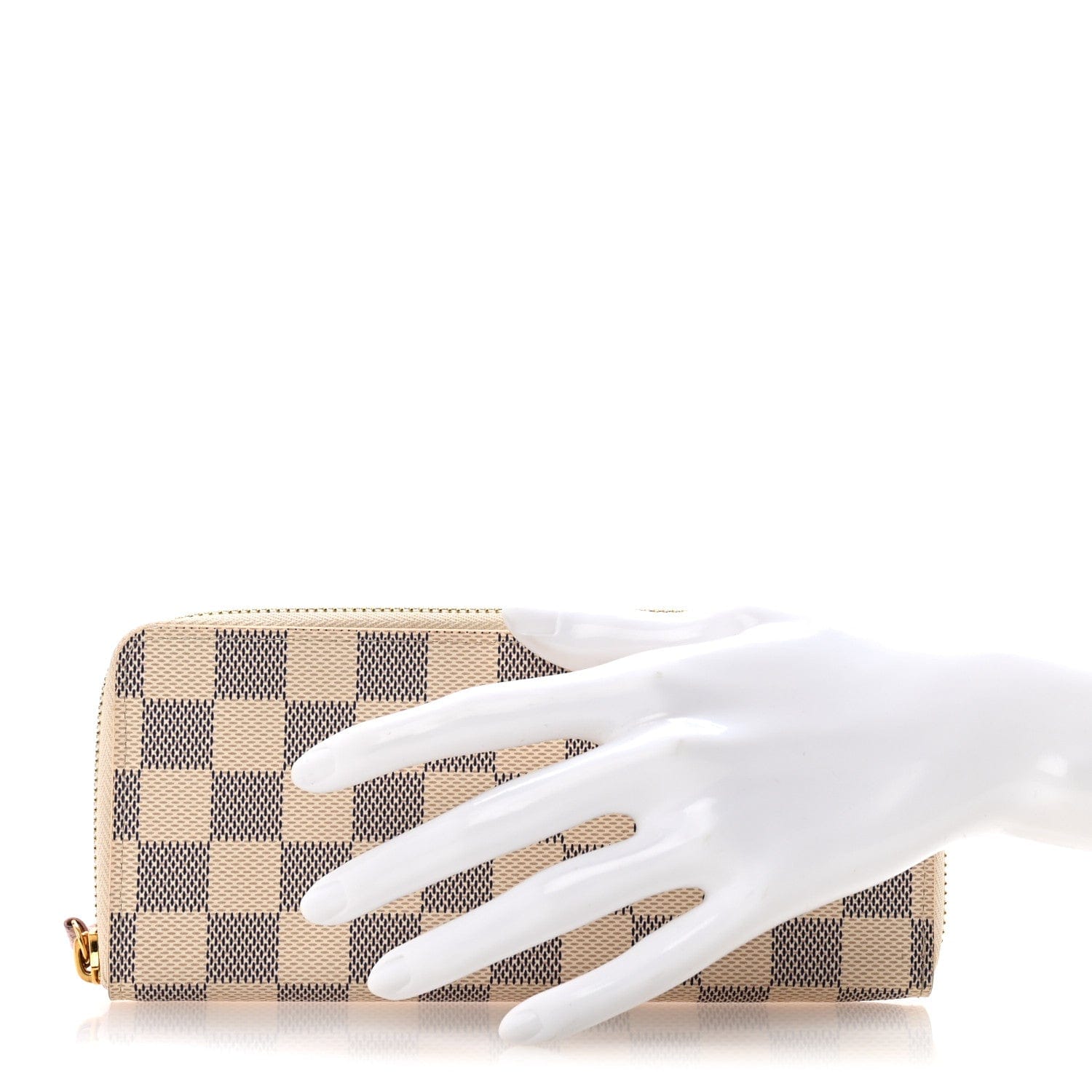 Louis Vuitton Damier Azur Clemence Wallet Rose Ballerine