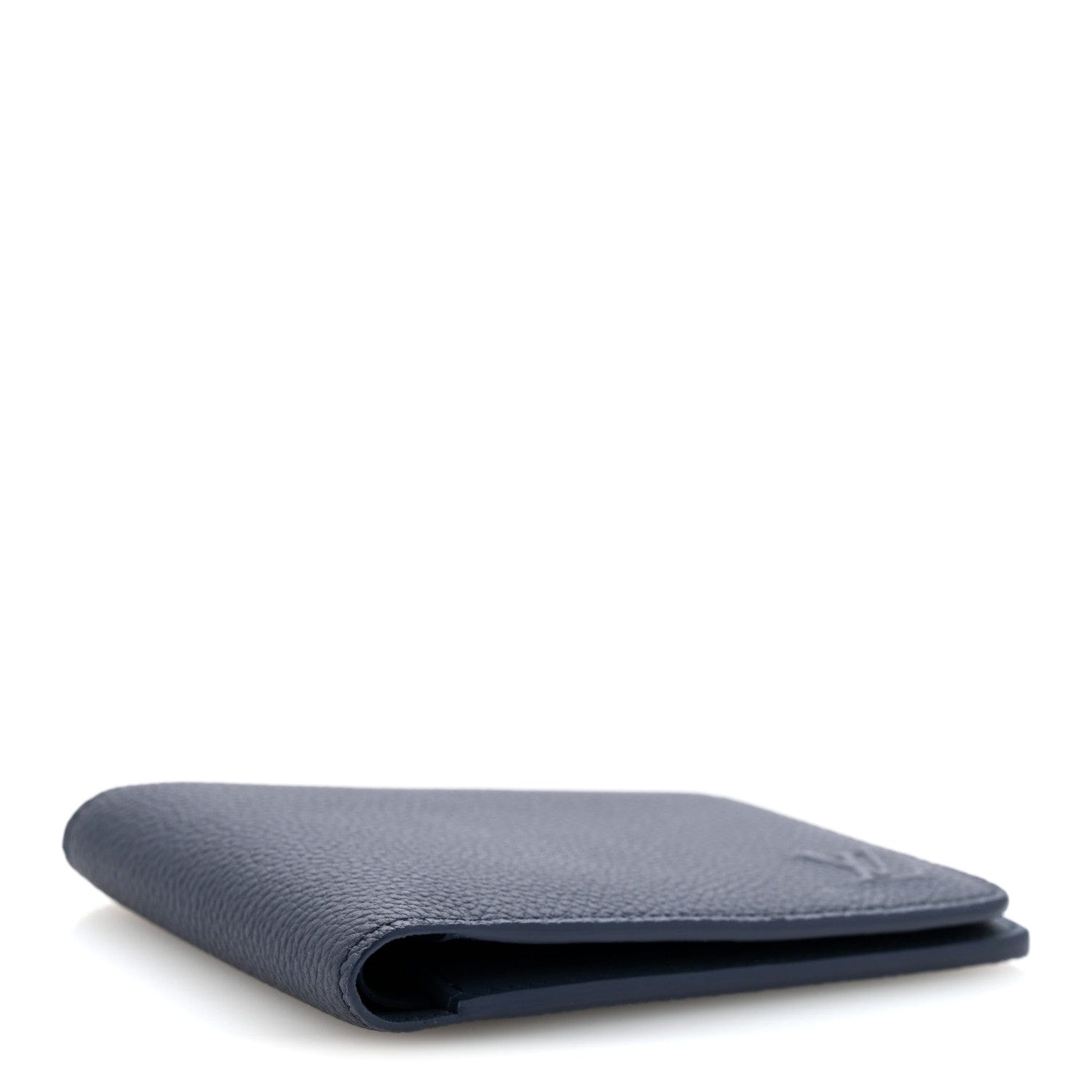Louis Vuitton Grained Calfskin Multiple Wallet Navy