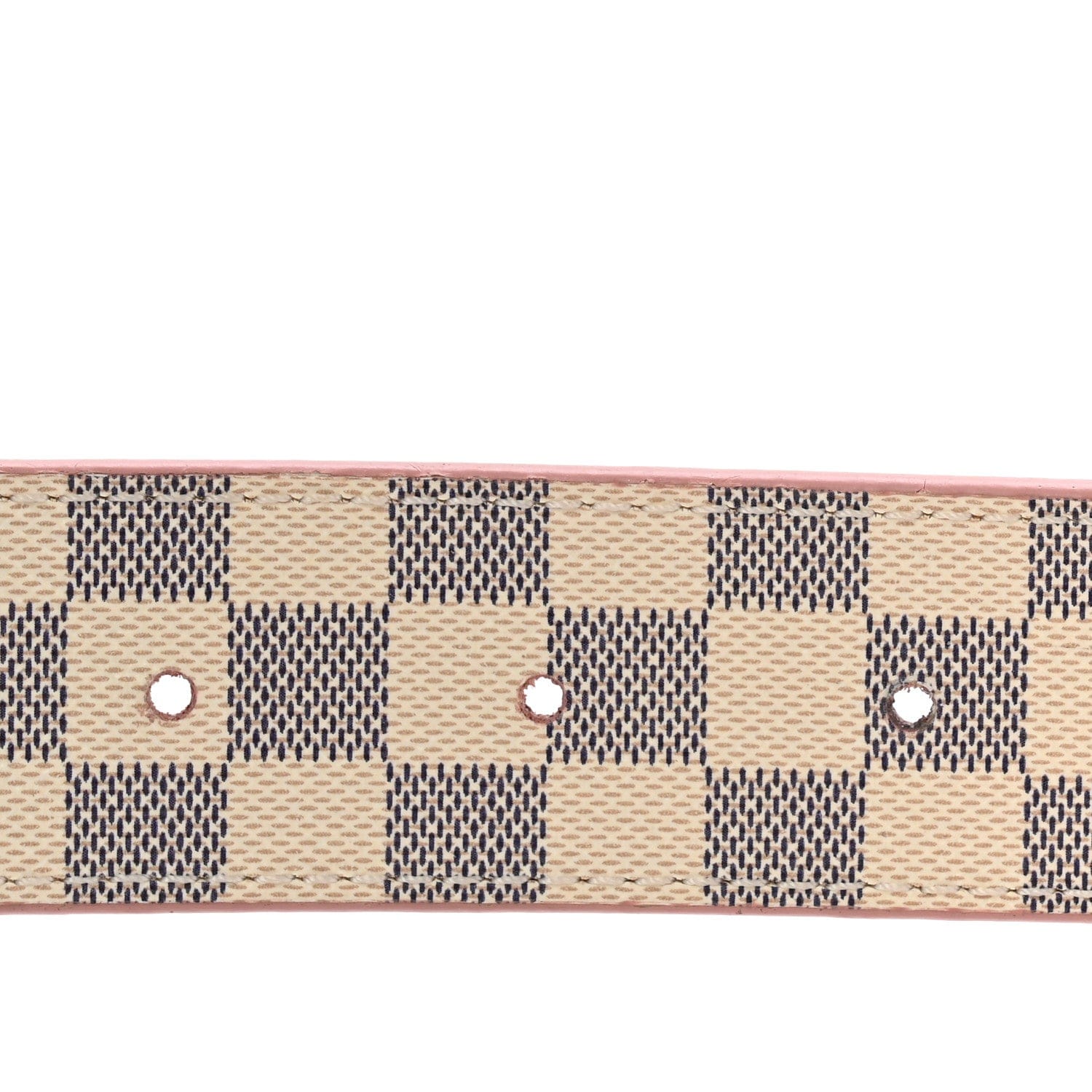 Louis Vuitton Damier Azur 30 mm LV Initiales Reversible Belt 85 34 Pink
