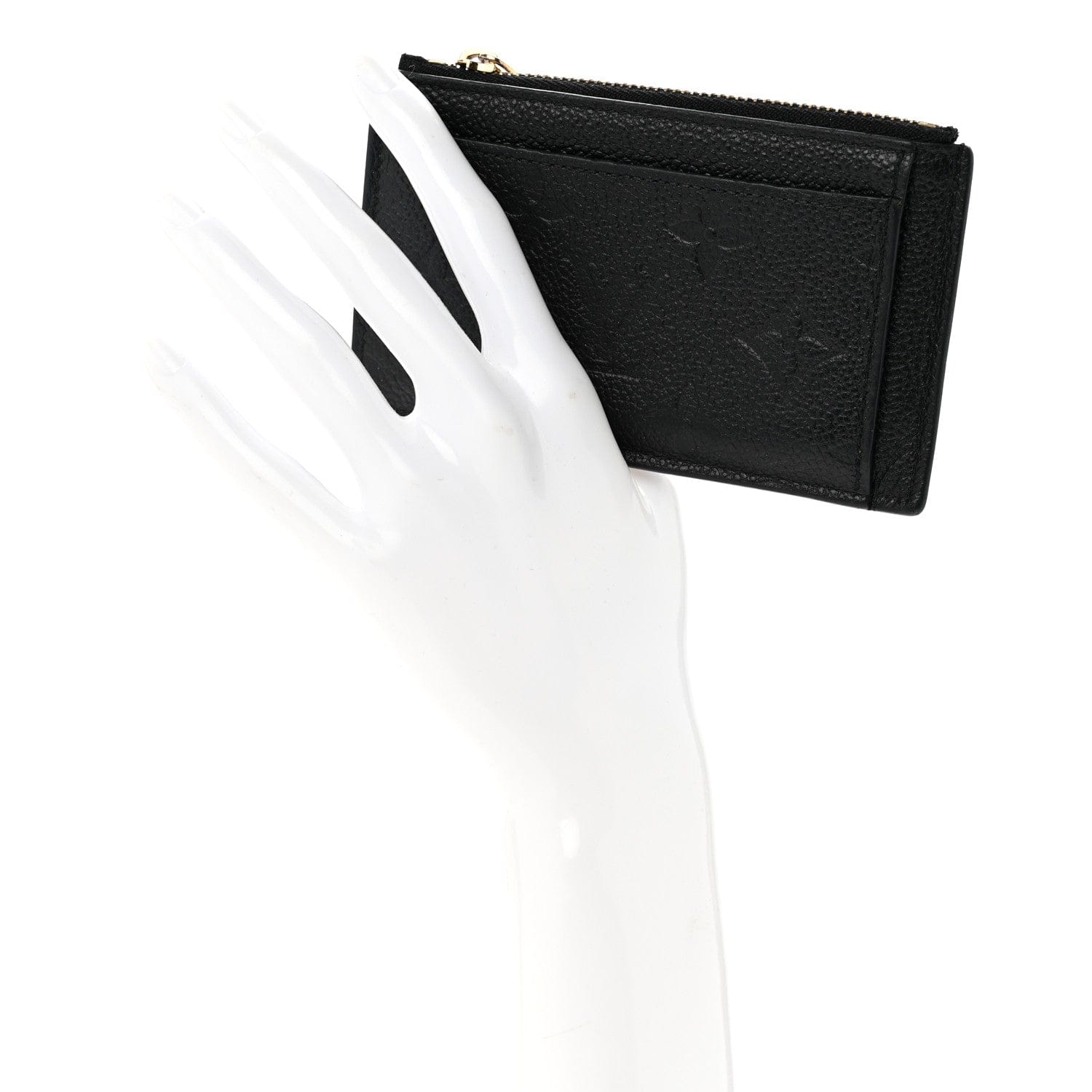 Louis Vuitton Empreinte Zipper Card Holder Black