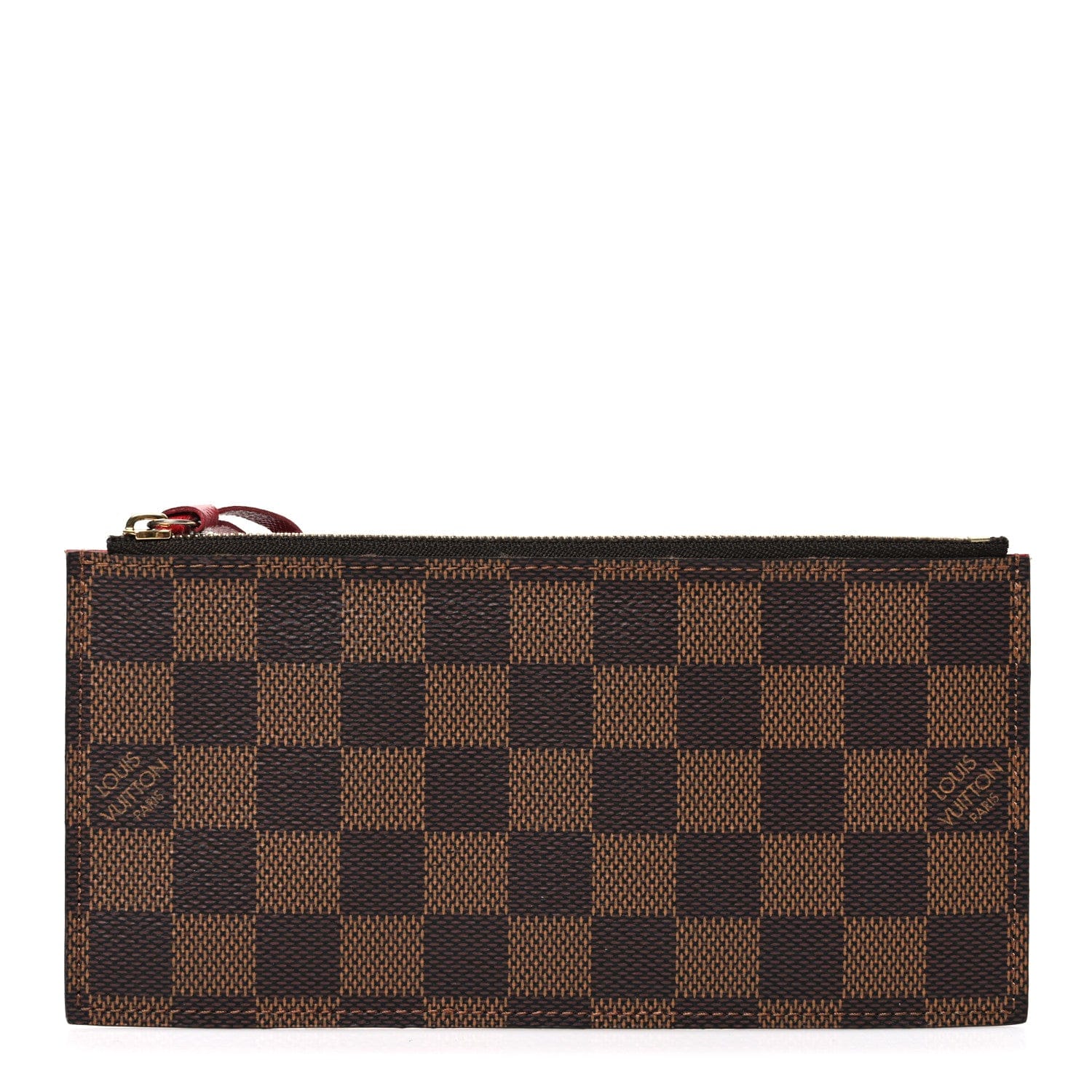 Louis Vuitton Damier Ebene Felicie Chain Wallet Zippered Insert