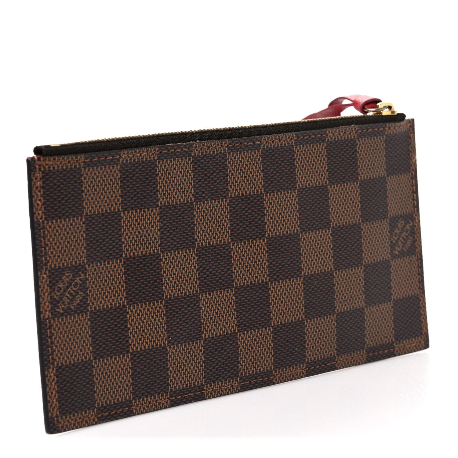 Louis Vuitton Damier Ebene Felicie Chain Wallet Zippered Insert