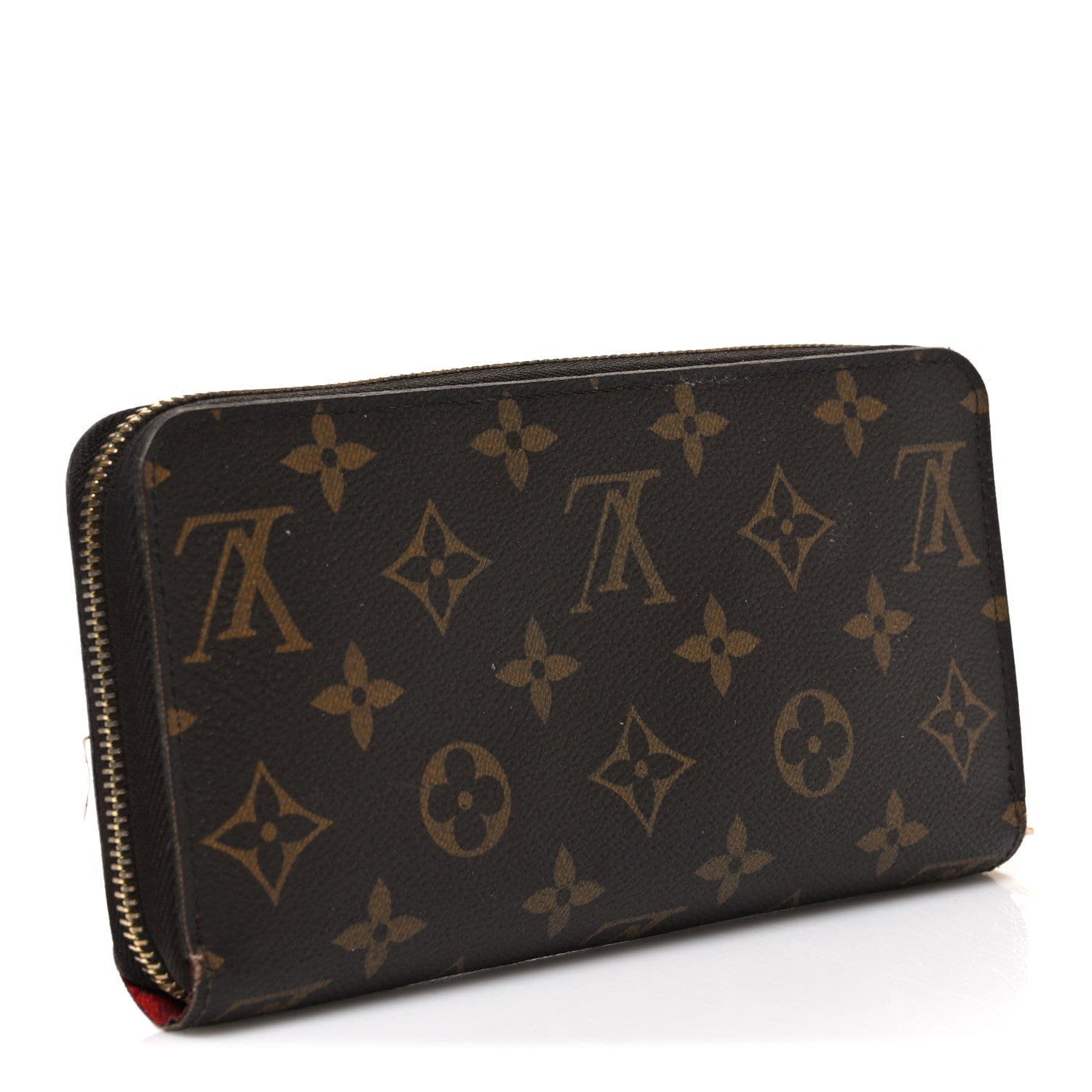 Louis Vuitton Monogram Zippy Wallet Coquelicot