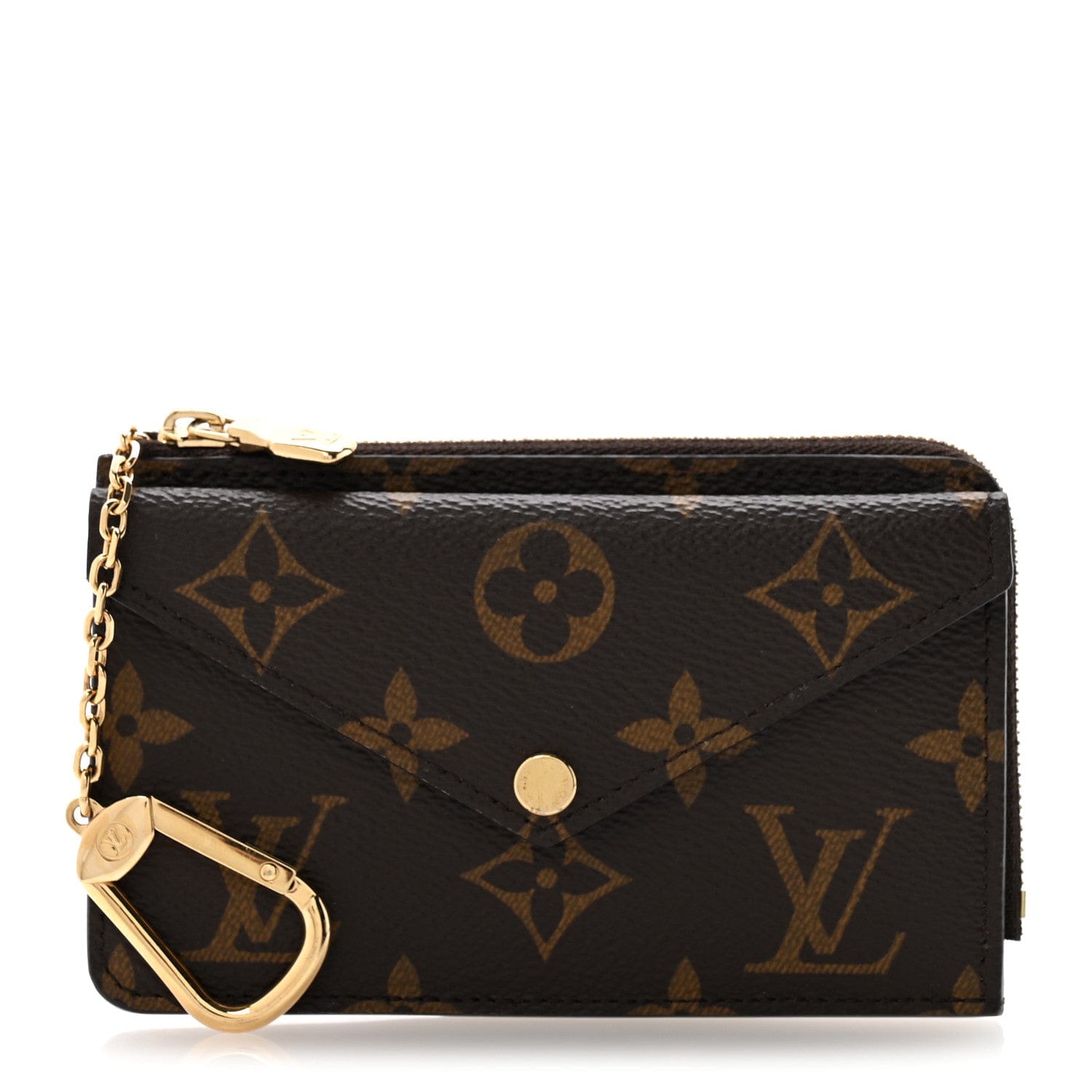 Louis Vuitton Monogram Recto Verso Card Holder Black Black