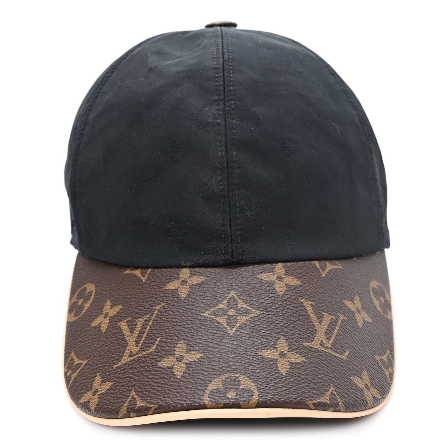 Louis Vuitton Polyester Silk Monogram LV Get Ready Cap M Black