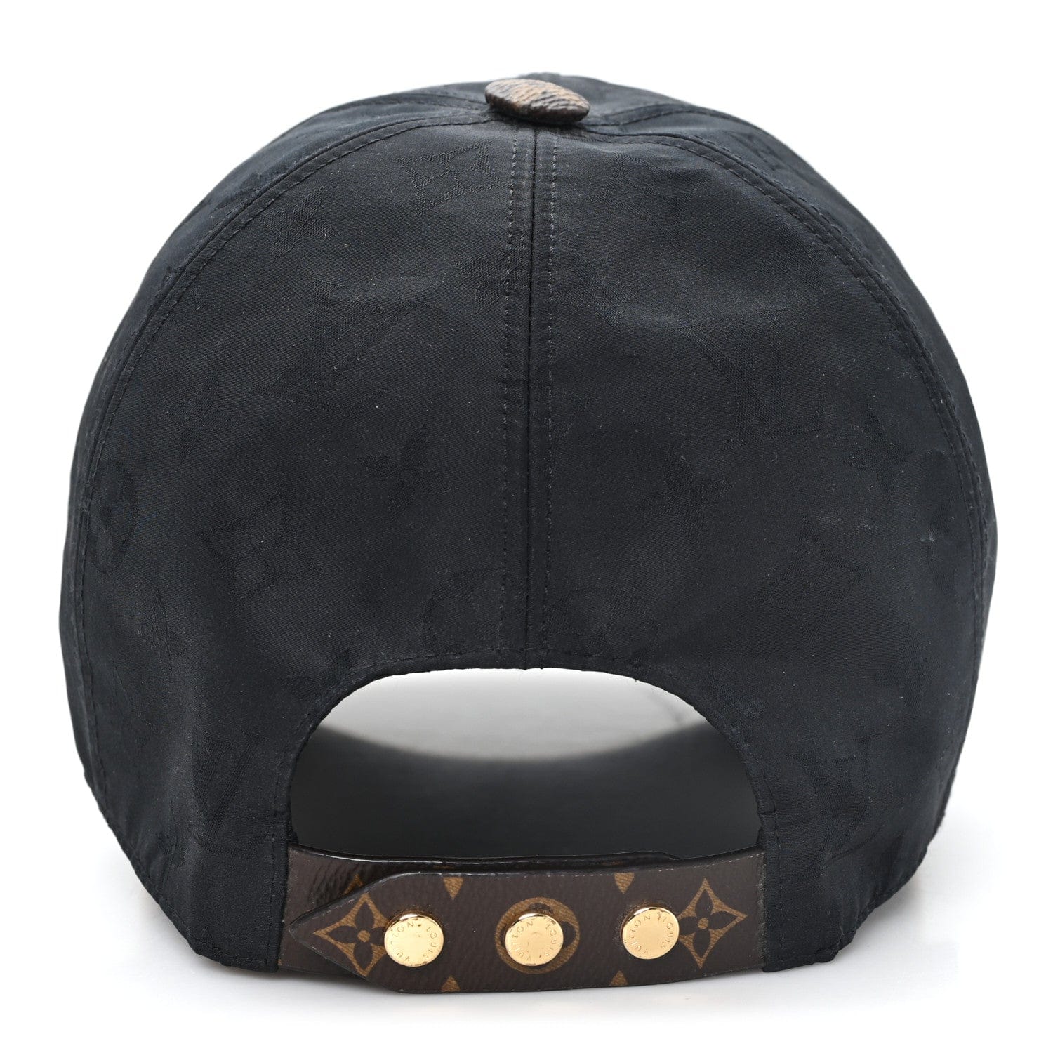 Louis Vuitton Polyester Silk Monogram LV Get Ready Cap M Black