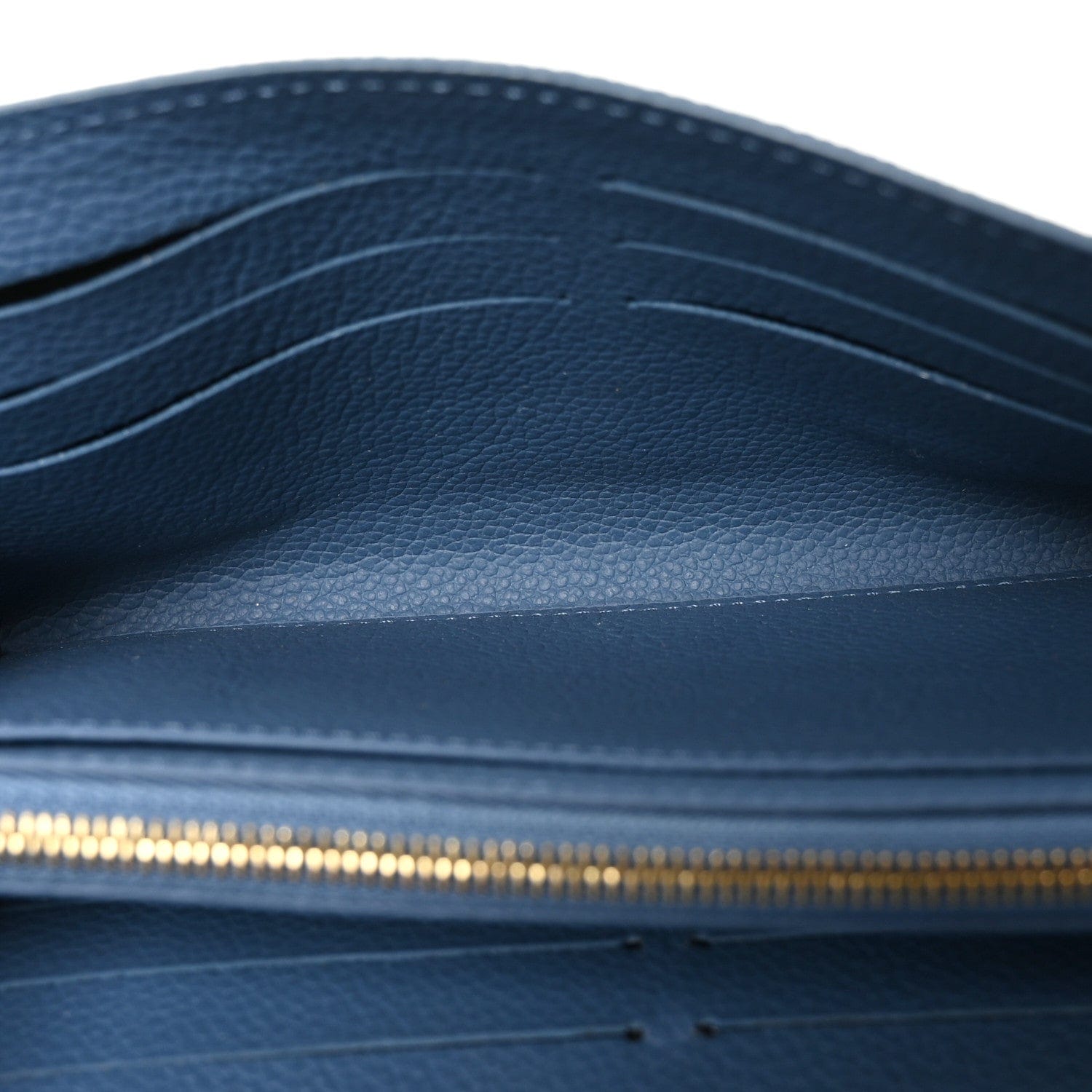 Louis Vuitton Empreinte Sarah Wallet NM Creme Blue Jean