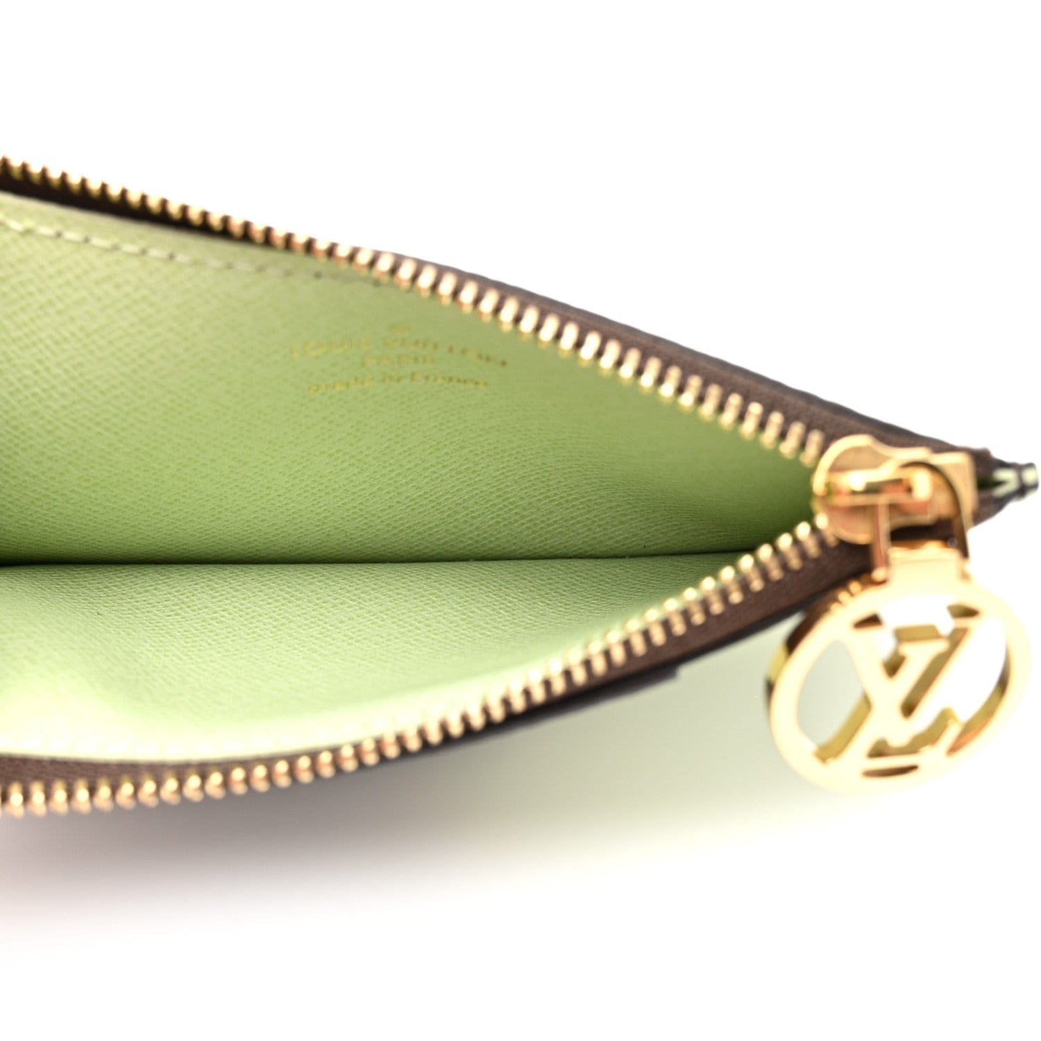 Louis Vuitton Monogram Coin Card Holder Light Green