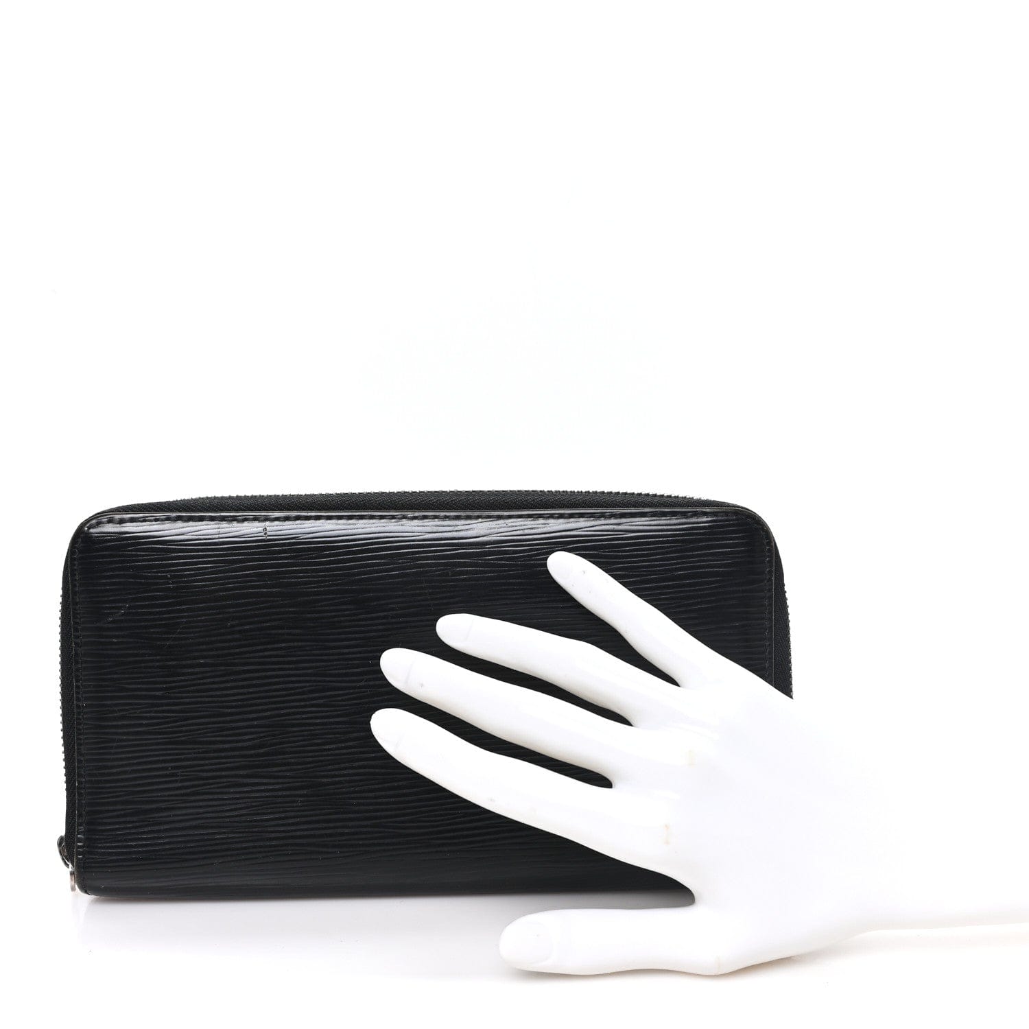 Louis Vuitton Epi Zippy Organizer Wallet Black