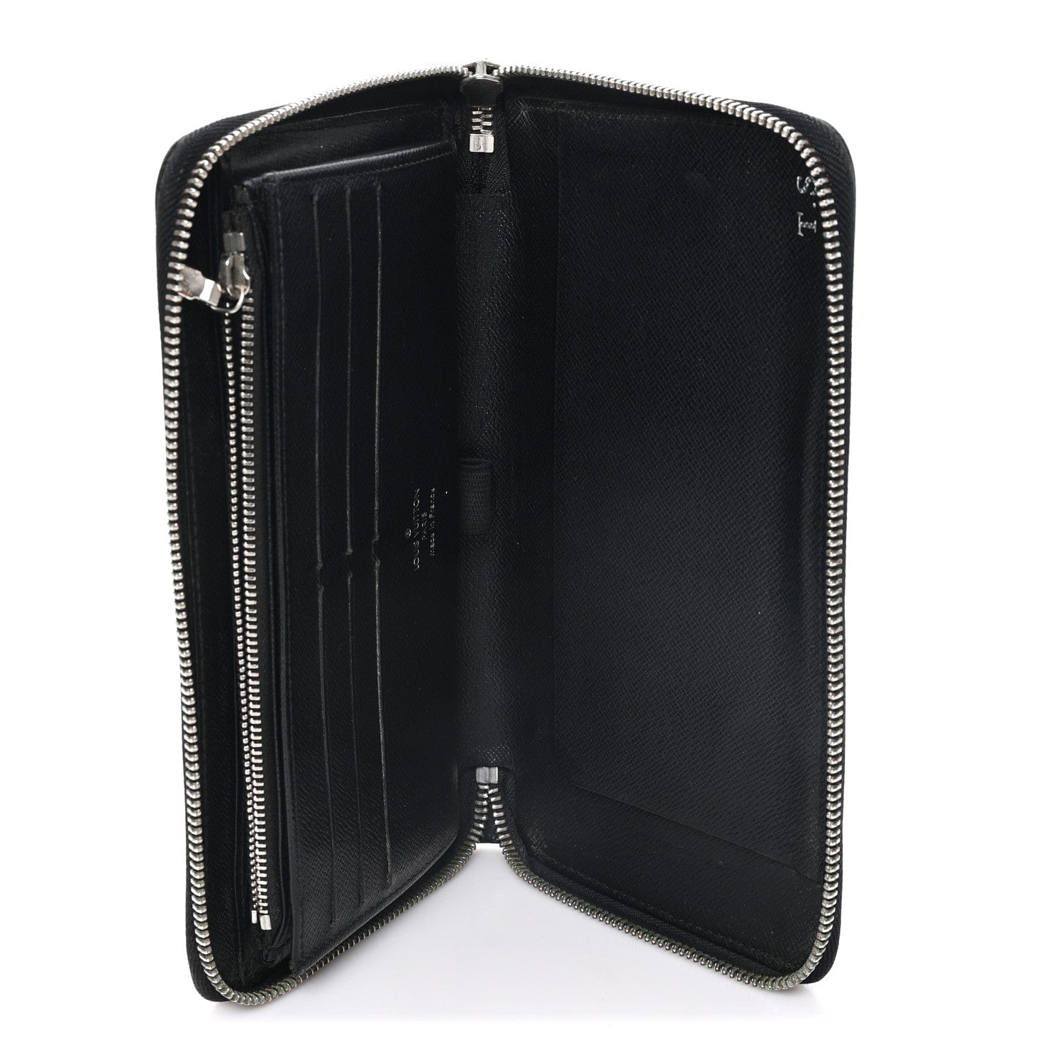 Louis Vuitton Epi Zippy Organizer Wallet Black