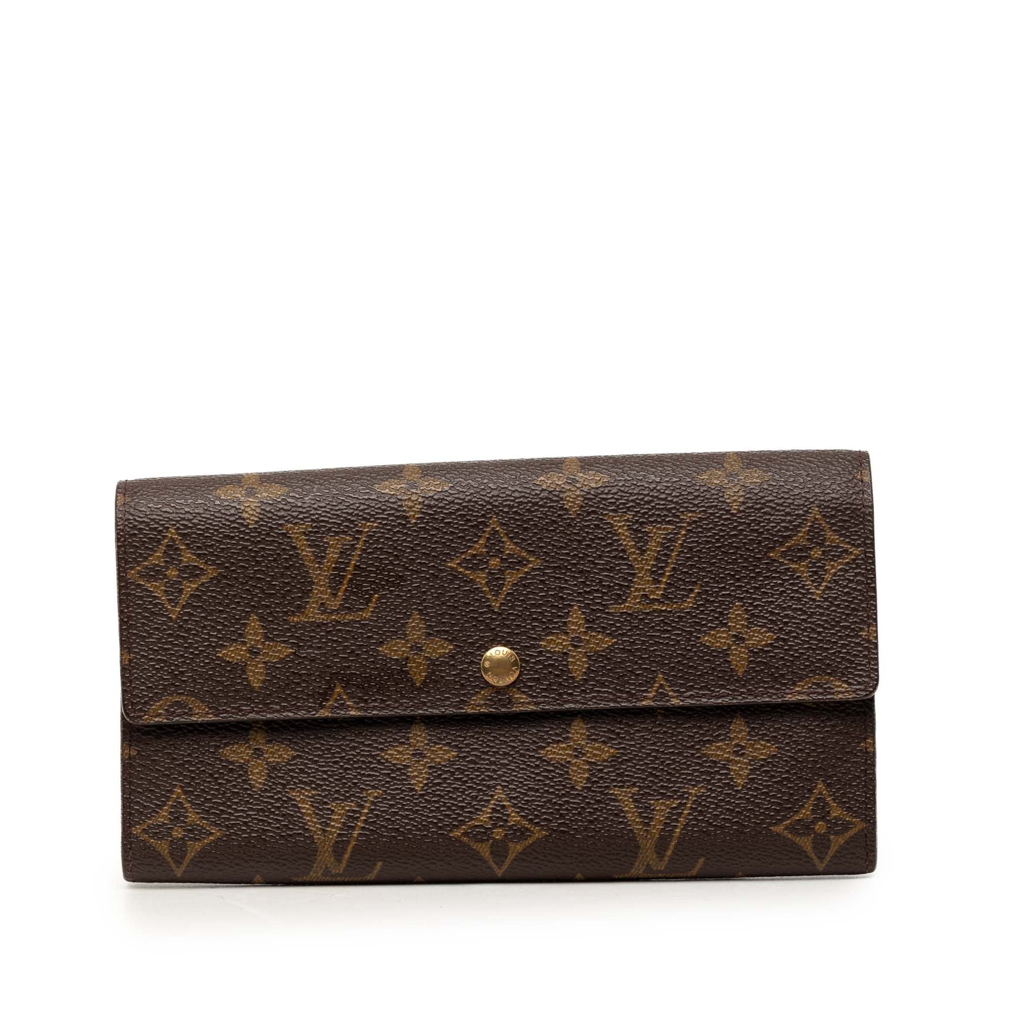 Louis Vuitton Monogram Sarah Long Wallet