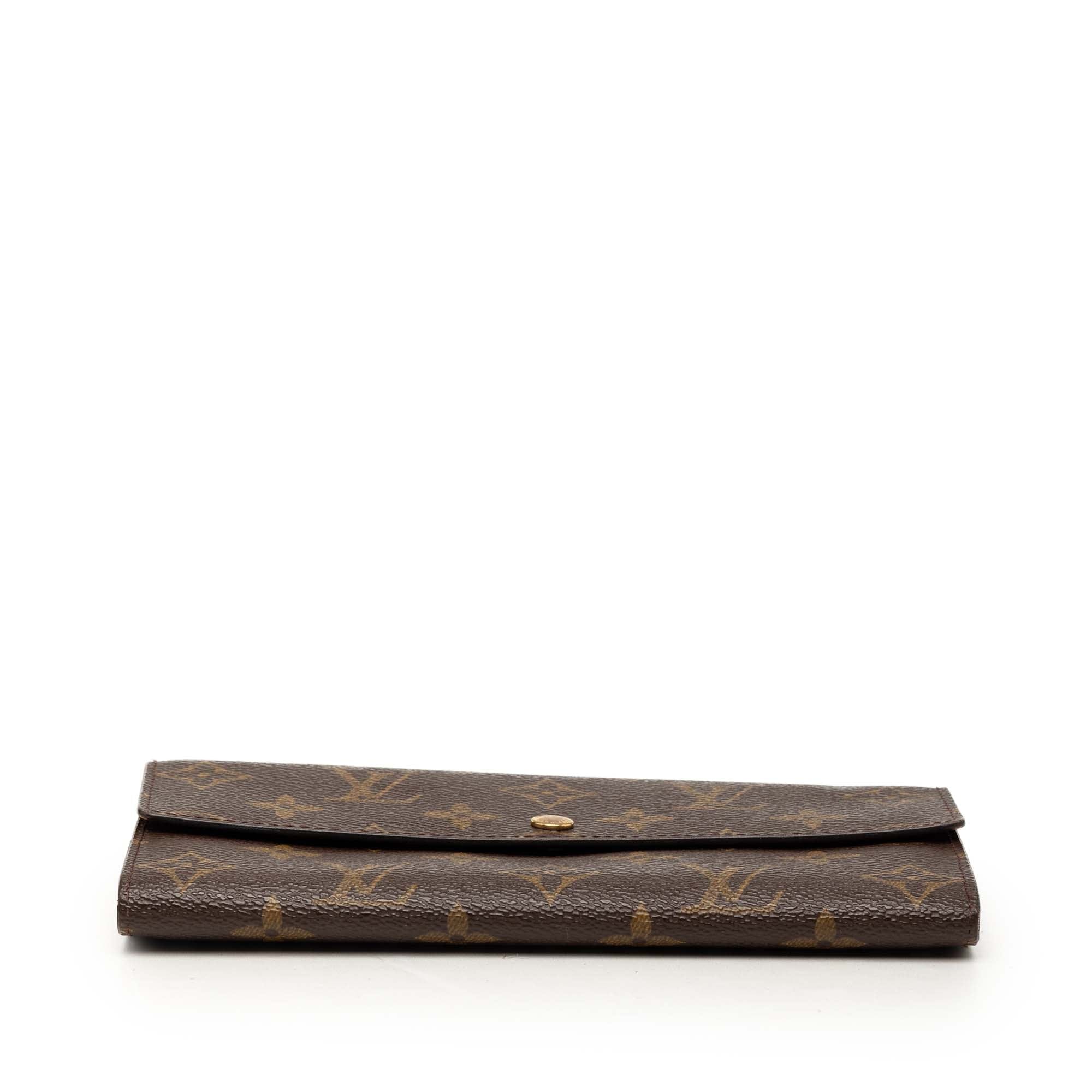 Louis Vuitton Monogram Sarah Long Wallet
