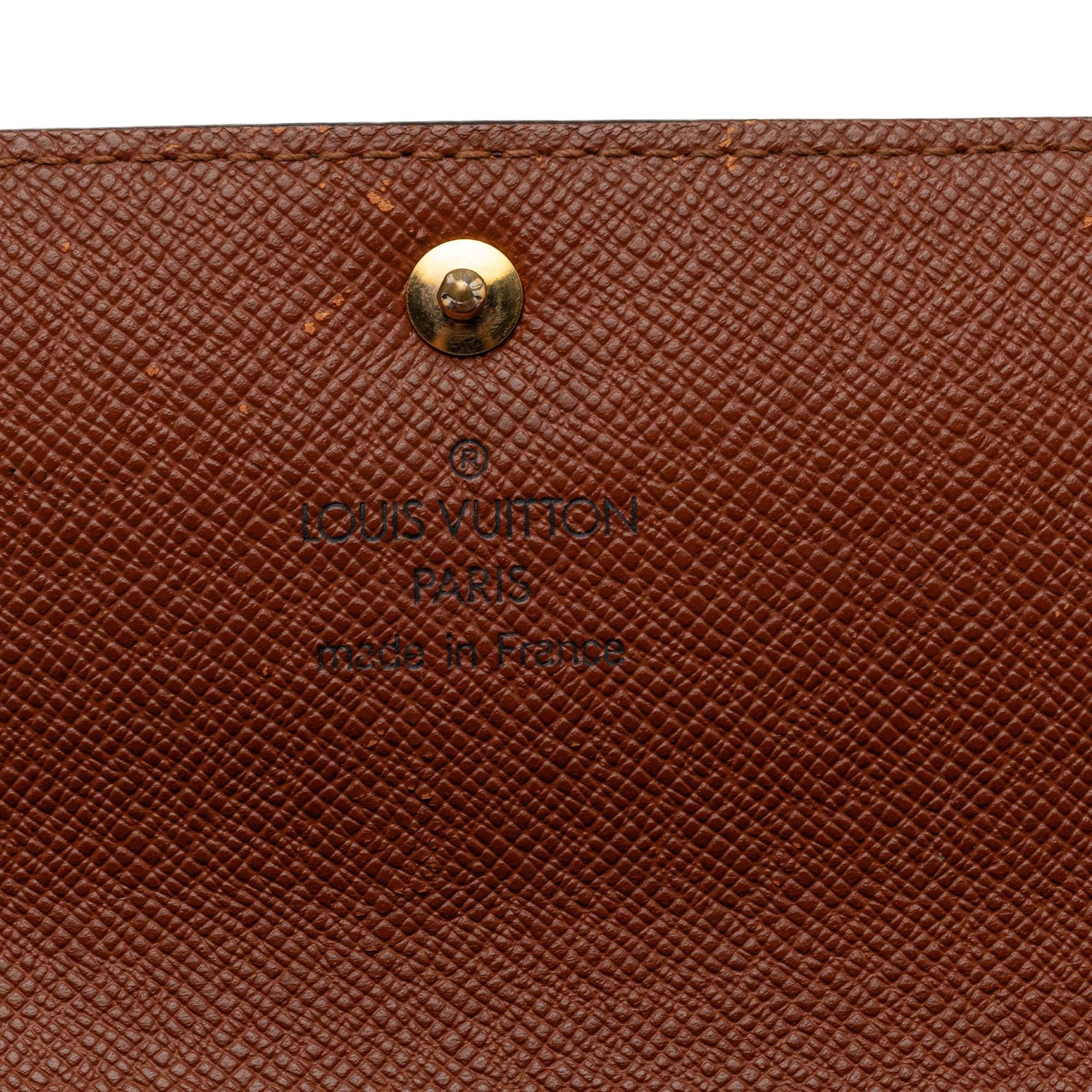 Louis Vuitton Monogram Sarah Long Wallet