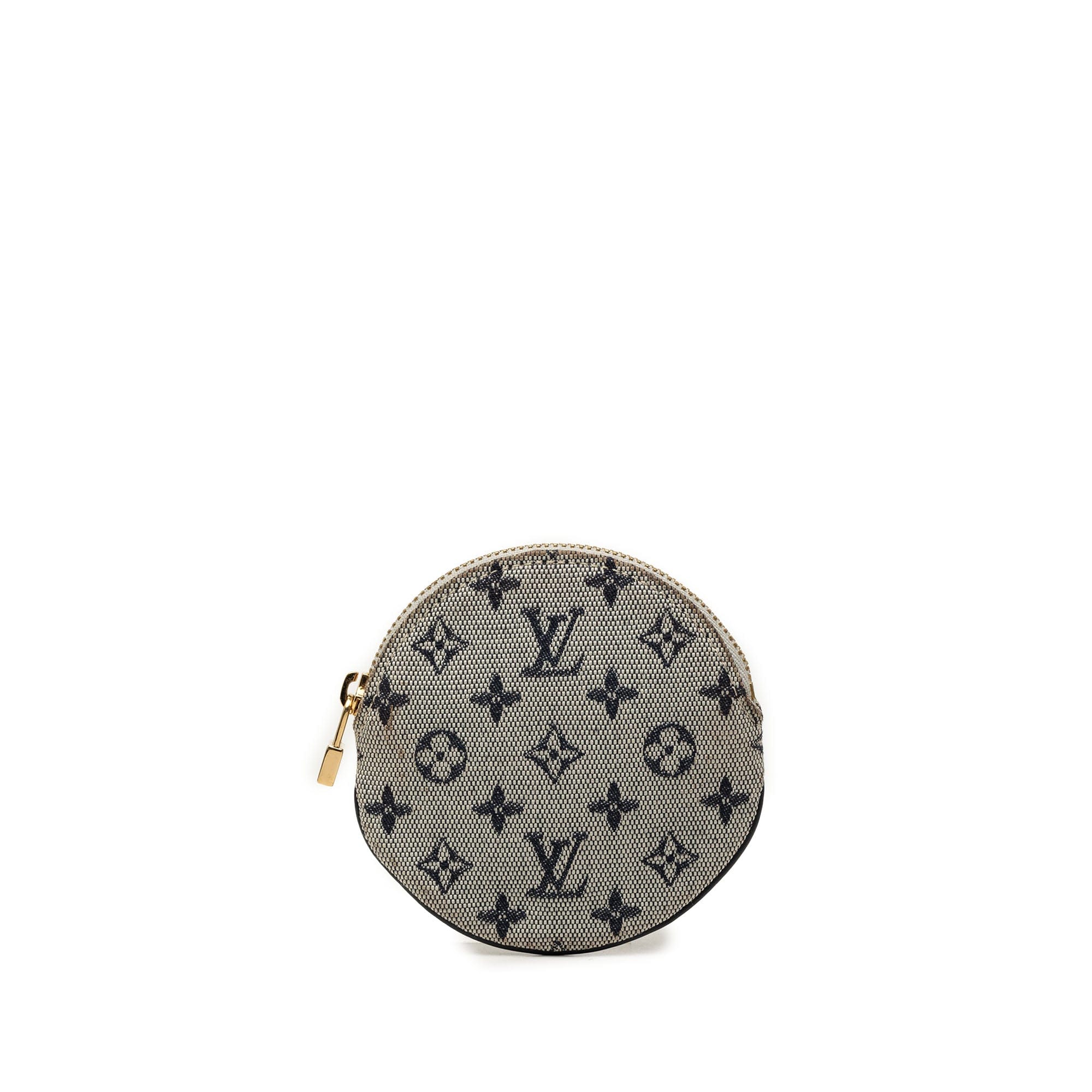 Louis Vuitton Monogram Mini Lin Round Coin Purse