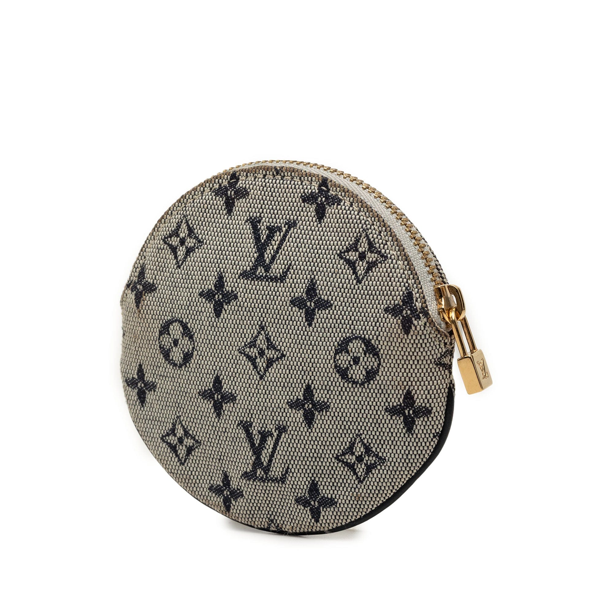 Louis Vuitton Monogram Mini Lin Round Coin Purse