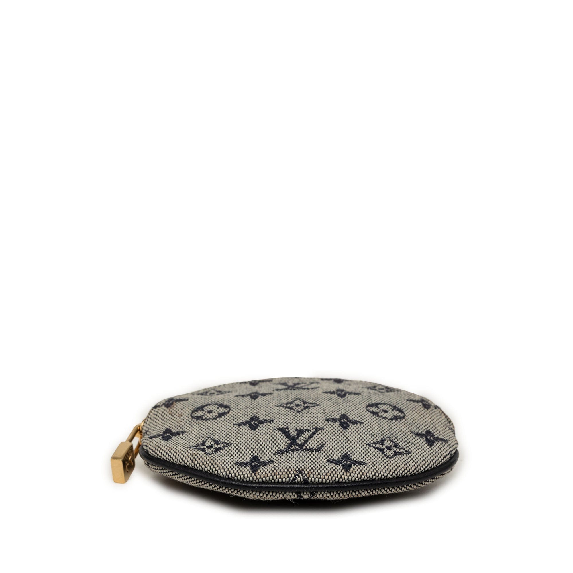 Louis Vuitton Monogram Mini Lin Round Coin Purse