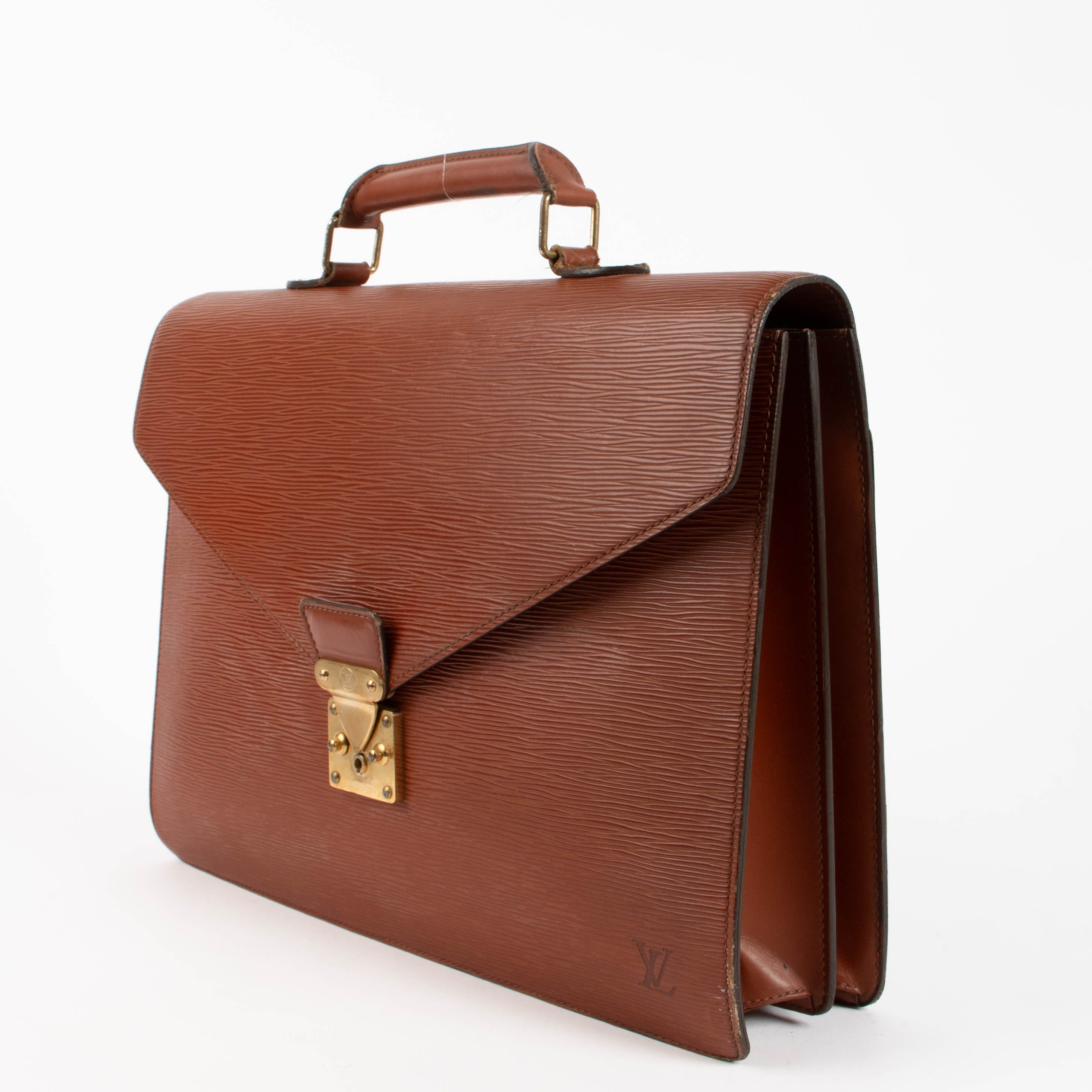 Louis Vuitton Cipango Gold Epi Conseiller Briefcase