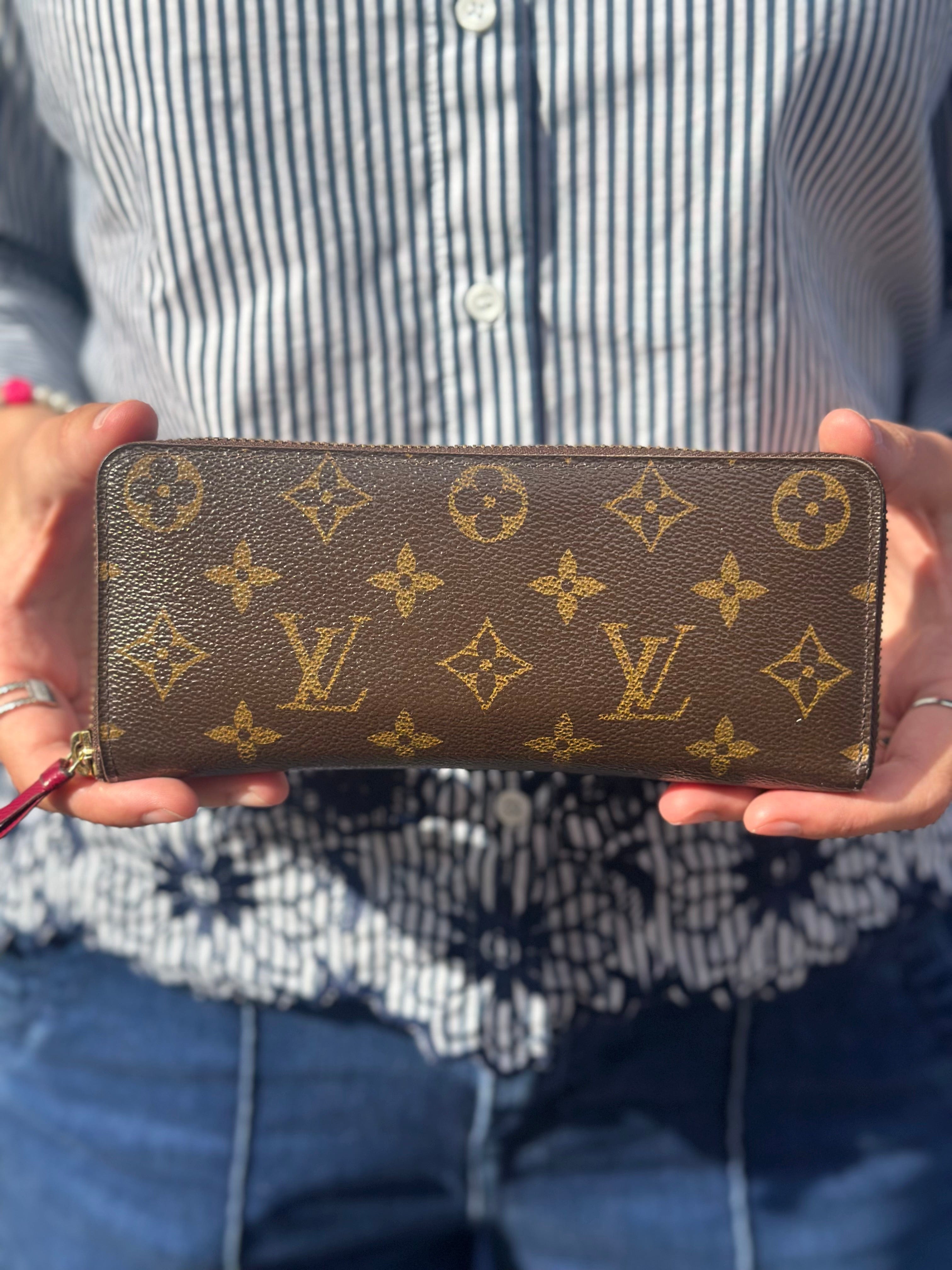 Louis Vuitton Monogram Canvas Clemence Zip Wallet