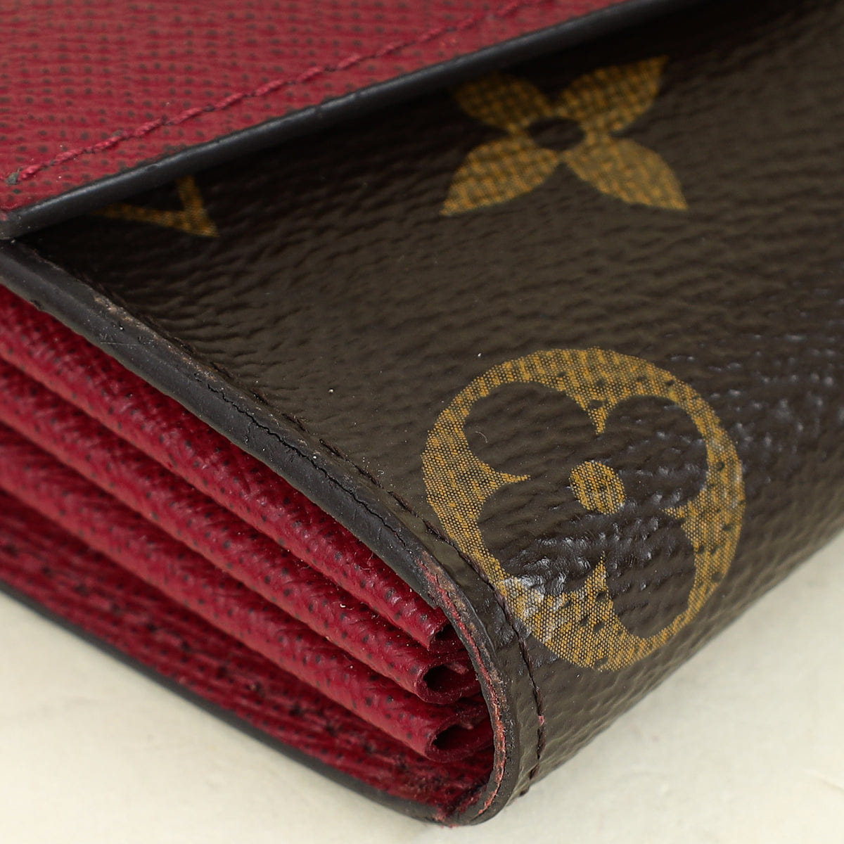 Louis Vuitton Monogram Fuchsia Sarah Multicartes Wallet