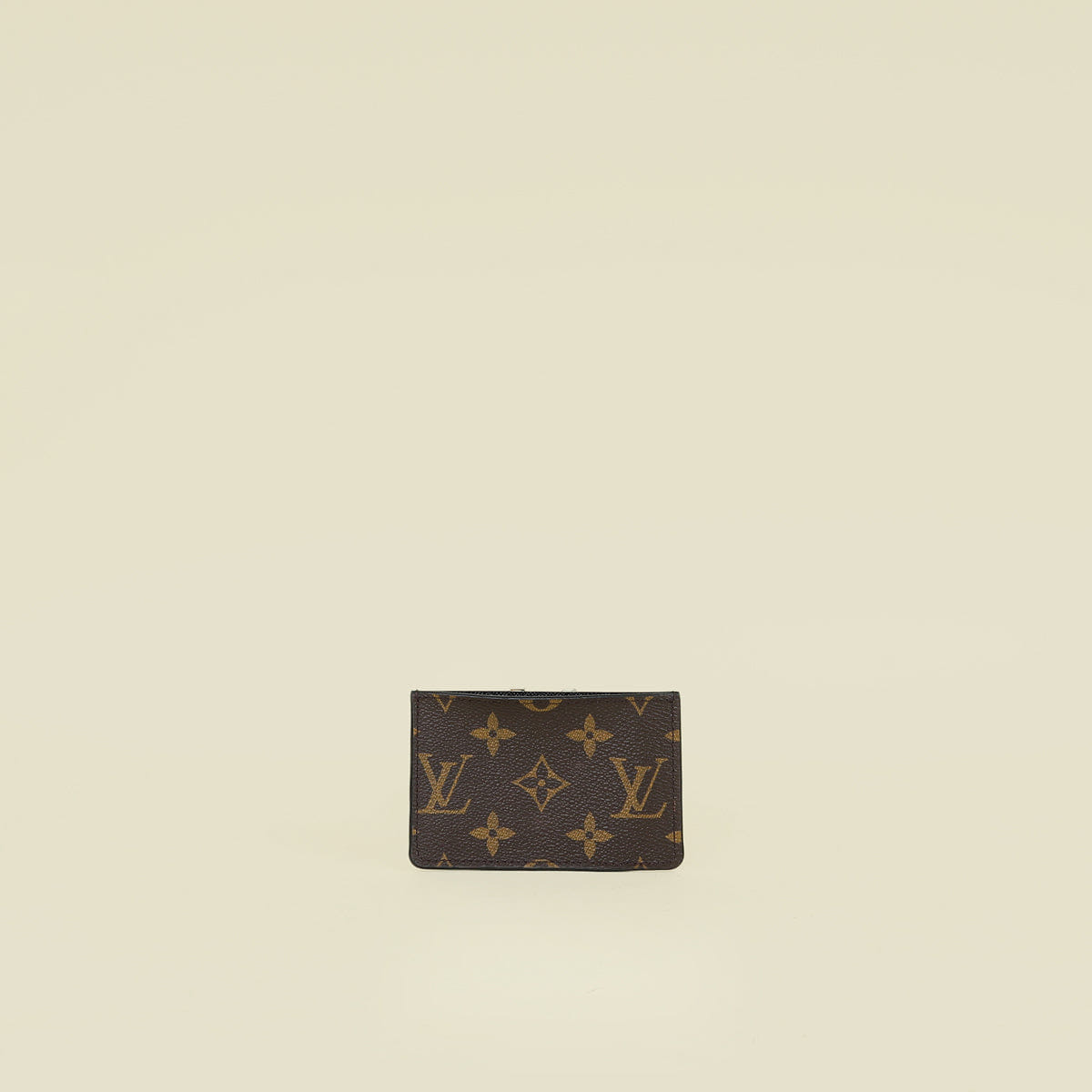 Louis Vuitton Brown Monogram Black Kimono Card Holder