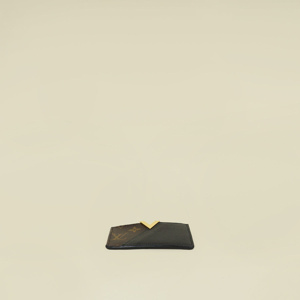 Louis Vuitton Brown Monogram Black Kimono Card Holder